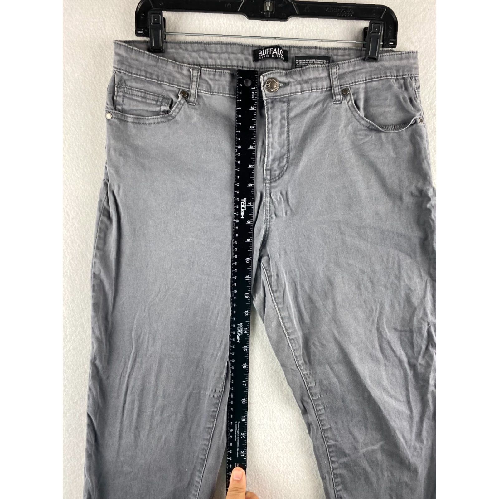 Buffalo David Bitton Buffalo by David Bitton Pants Womens 12 / 32 Gray Daily Ankle Grazer Stretch Skinny Casual Modern 90s Mens Womens Boys Girls Size 34" / US 12 / IT 48 - 5 Thumbnail