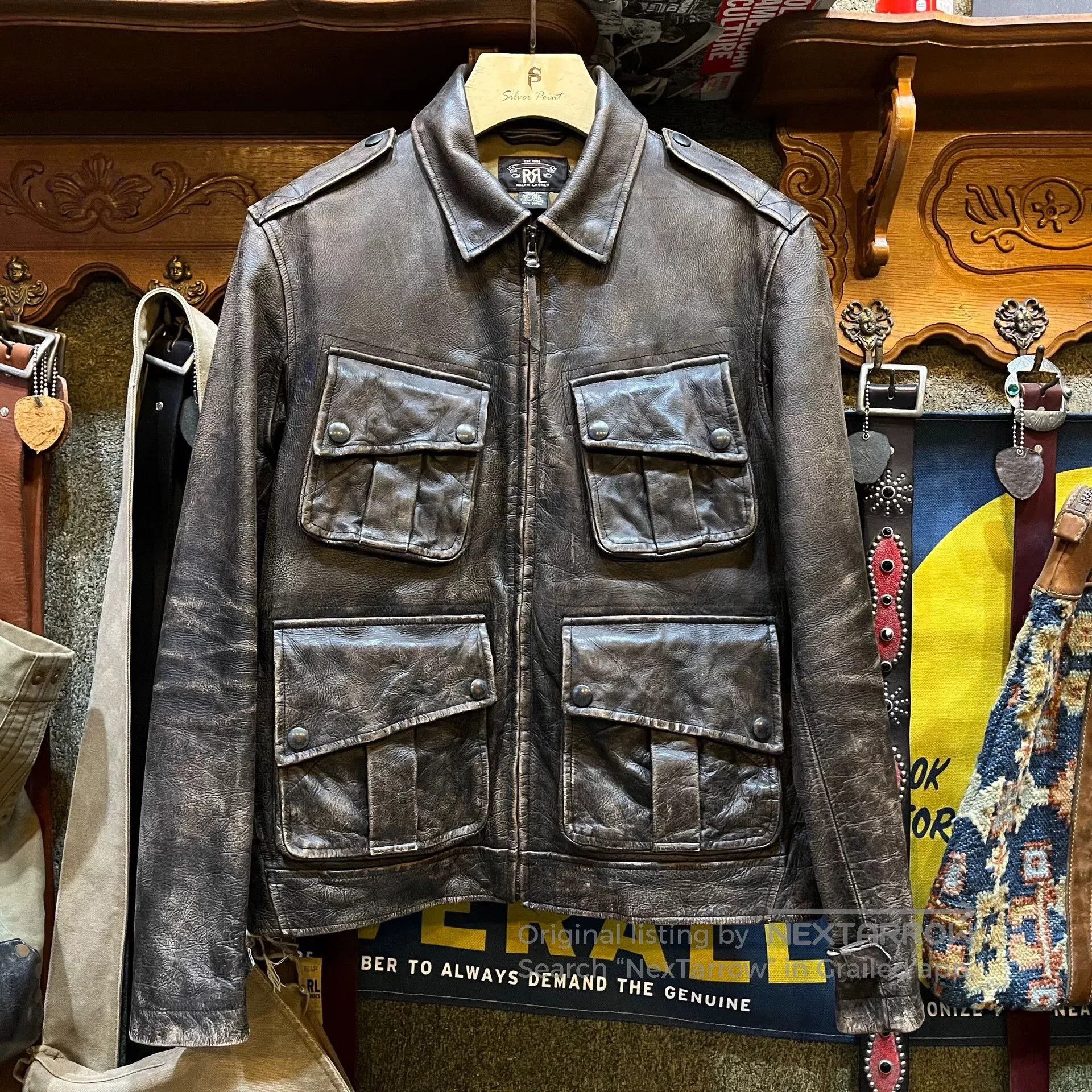 RRL Ralph Lauren RRL Buffalo Leather M43 Jacket. Size US M / EU 48-50 / 2 - 1 Thumbnail