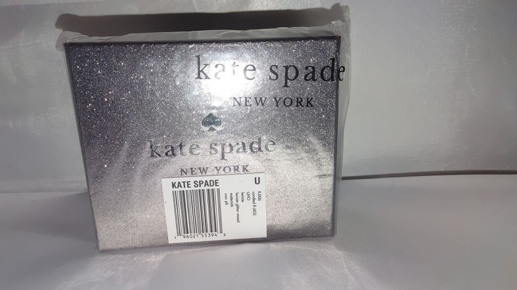 Kate Spade Kate Spade Kenzie Silver Glitter Card Holder NWT Size ONE SIZE - 4 Thumbnail