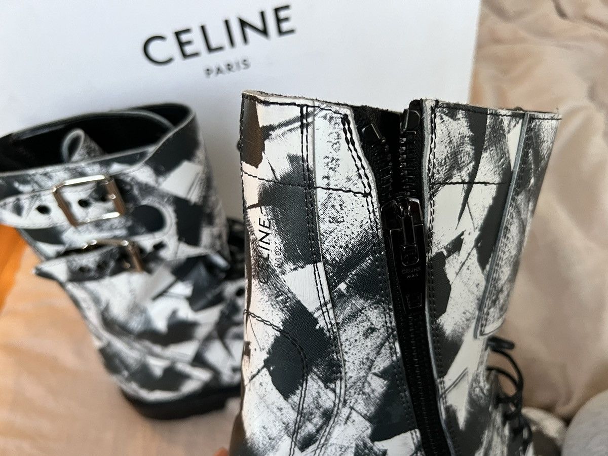 Celine Celine Combat Black/white Leather shoes Size US 9.5 / EU 42-43 - 5 Thumbnail