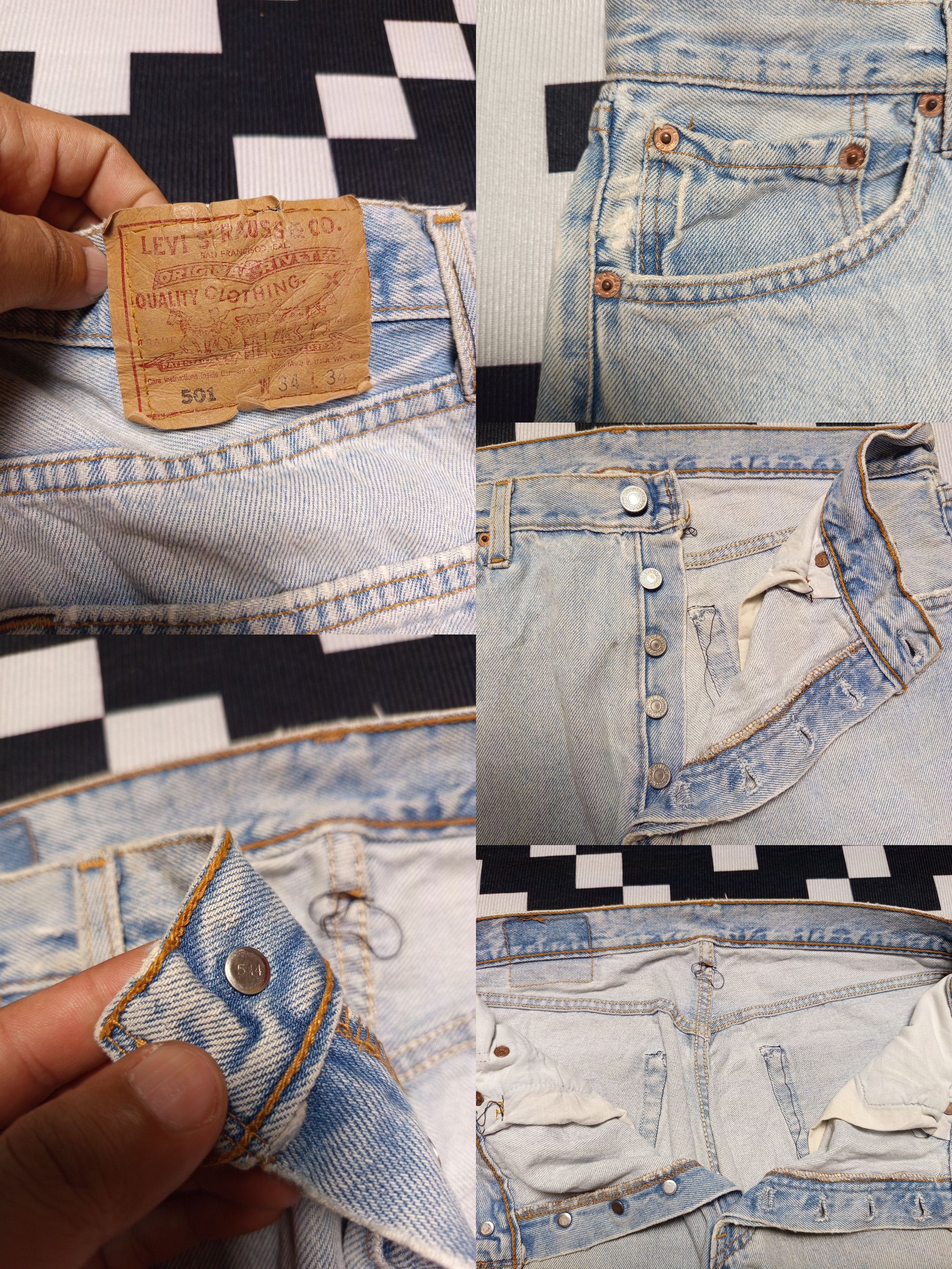 Hysteric Glamour × If Six Was Nine × Japanese Brand Vintage Levis 501 Custom Embroider Size US 32 / EU 48 - 2 Thumbnail