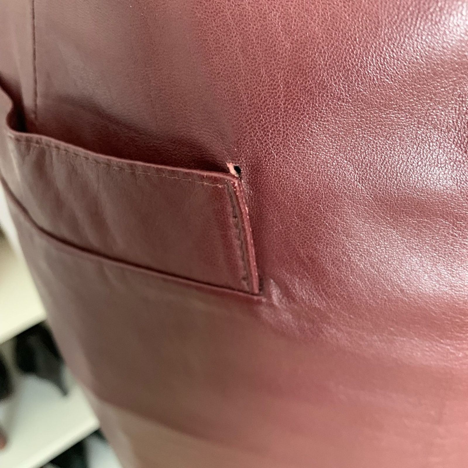 Vintage Vintage Genuine Leather Pencil Skirt - 4 Size 27" / US 4 / IT 40 - 4 Thumbnail