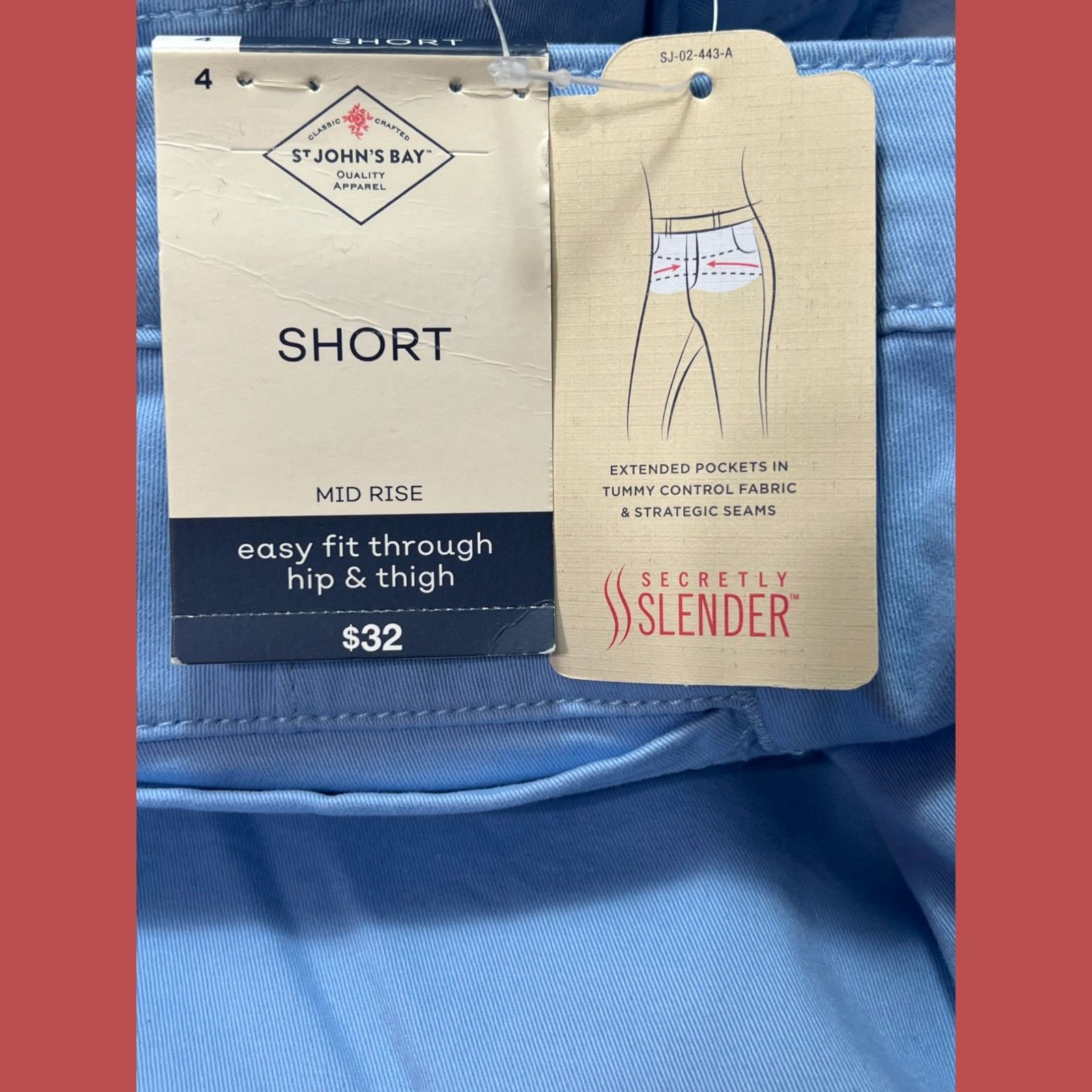 Other St. John's Bay - Women's Mid-Rise Secretly Slender 7" Chino Size 27" / US 4 / IT 40 - 13 Thumbnail