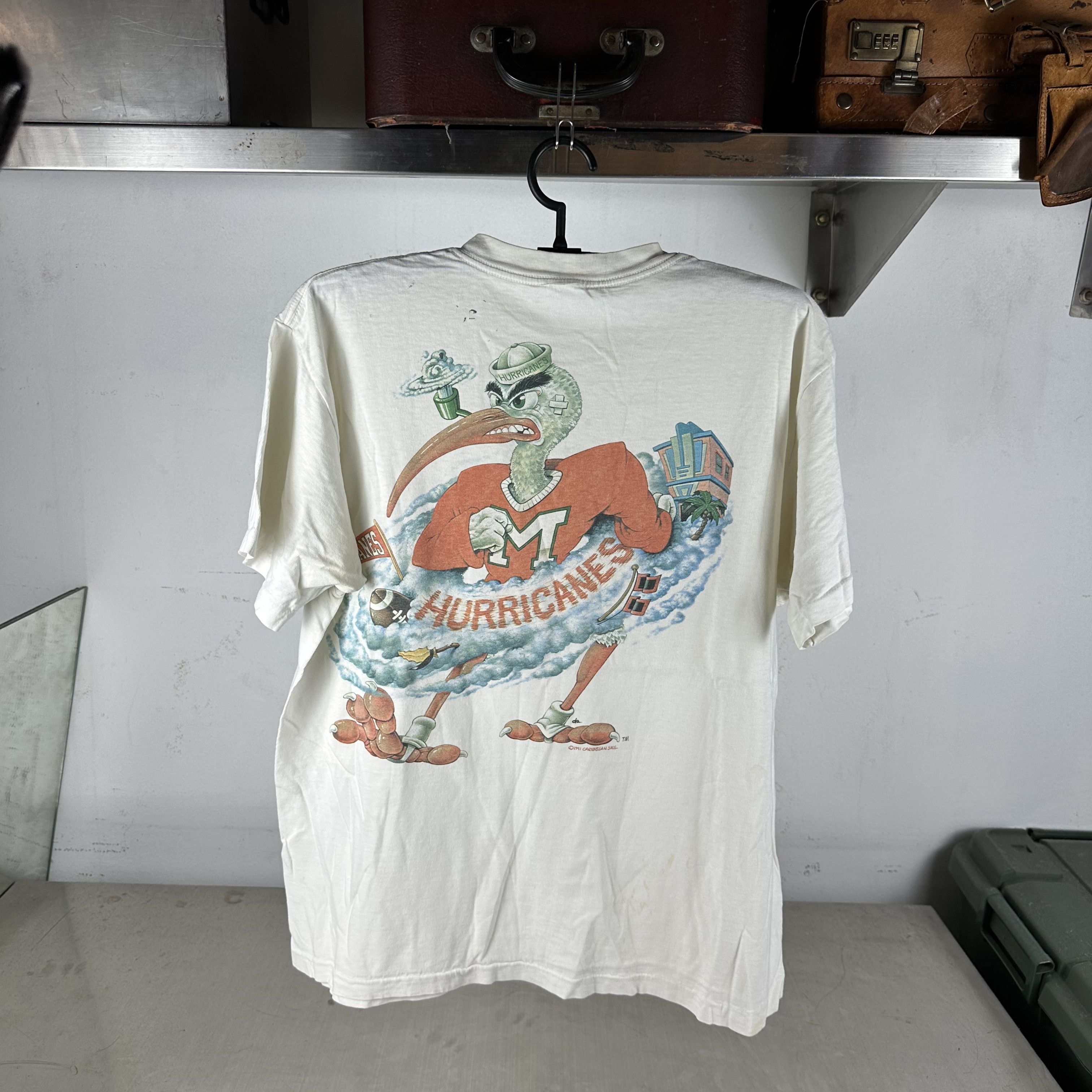 Vintage 1991 Miami Hurricanes NCAA Caribbean Soul T-shirt