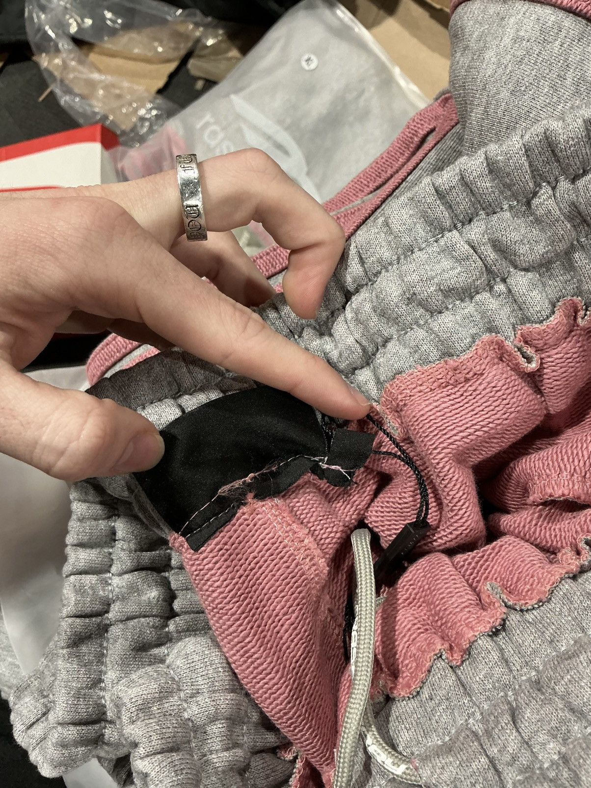 The GV Gallery GV Gallery Raspberry Sweatpants Grey Pink Stripe Size L Size US 36 / EU 52 - 8 Thumbnail