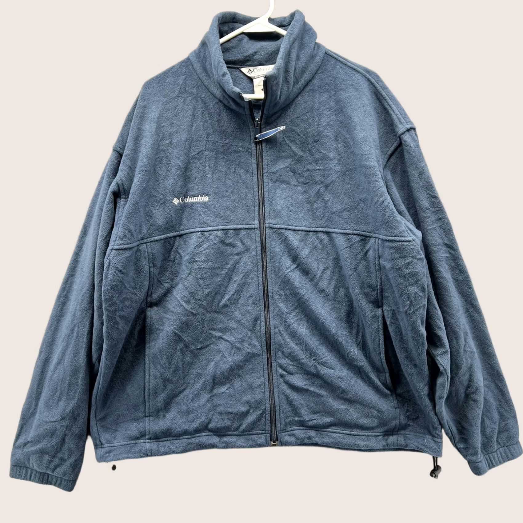 Layer 8 Columbia Jacket Mens XL Blue Fleece Full Zip Outdoor Hiking Warm Casual Layer Size US XL / EU 56 / 4 - 1 Thumbnail
