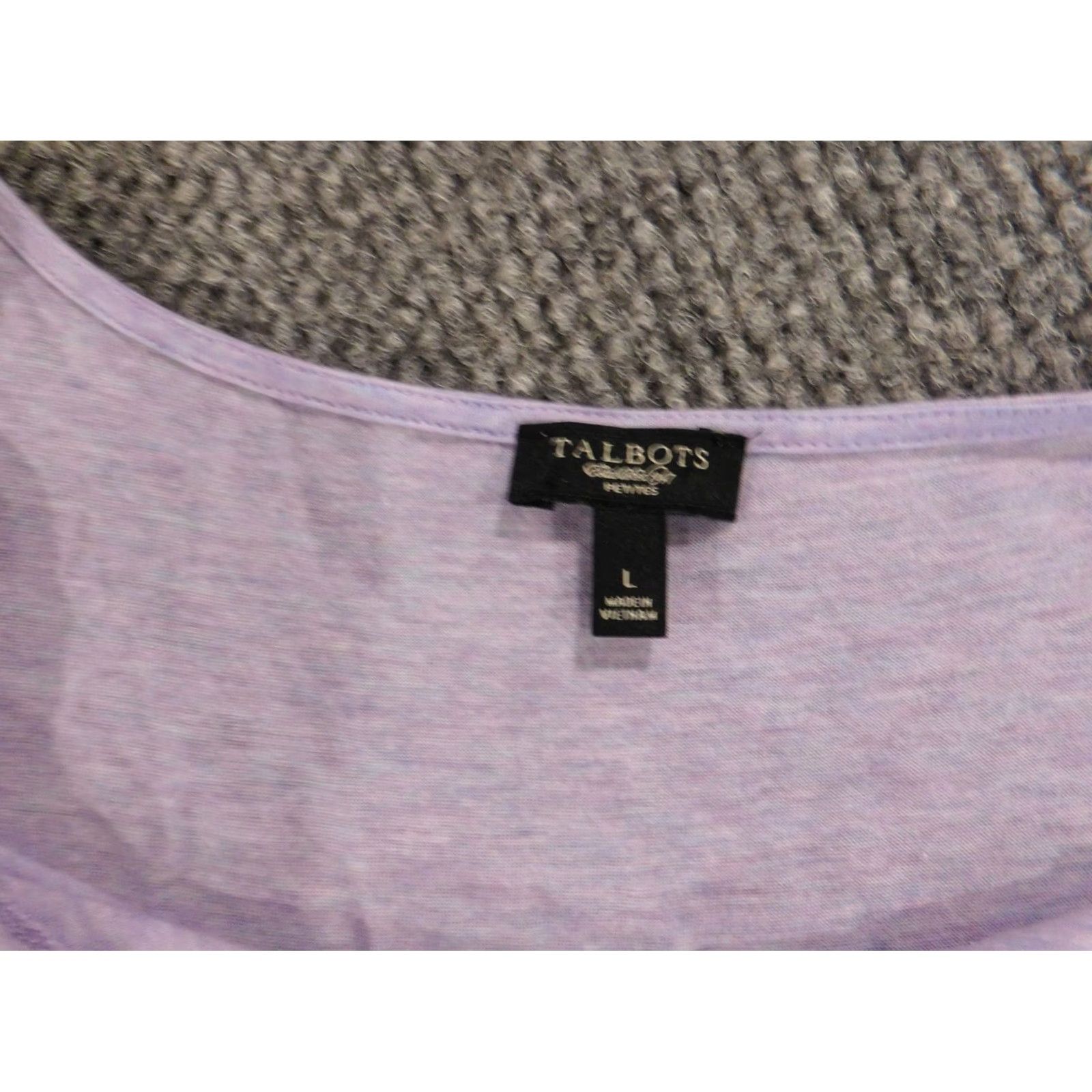 Talbots Talbots Blouse PL Petite Purple Stretch Tank Sleeveless Collared Pullover Casual Women Cotton Down Basic Classic Shirt Mens? Women? Size L / US 10 / IT 46 - 4 Thumbnail