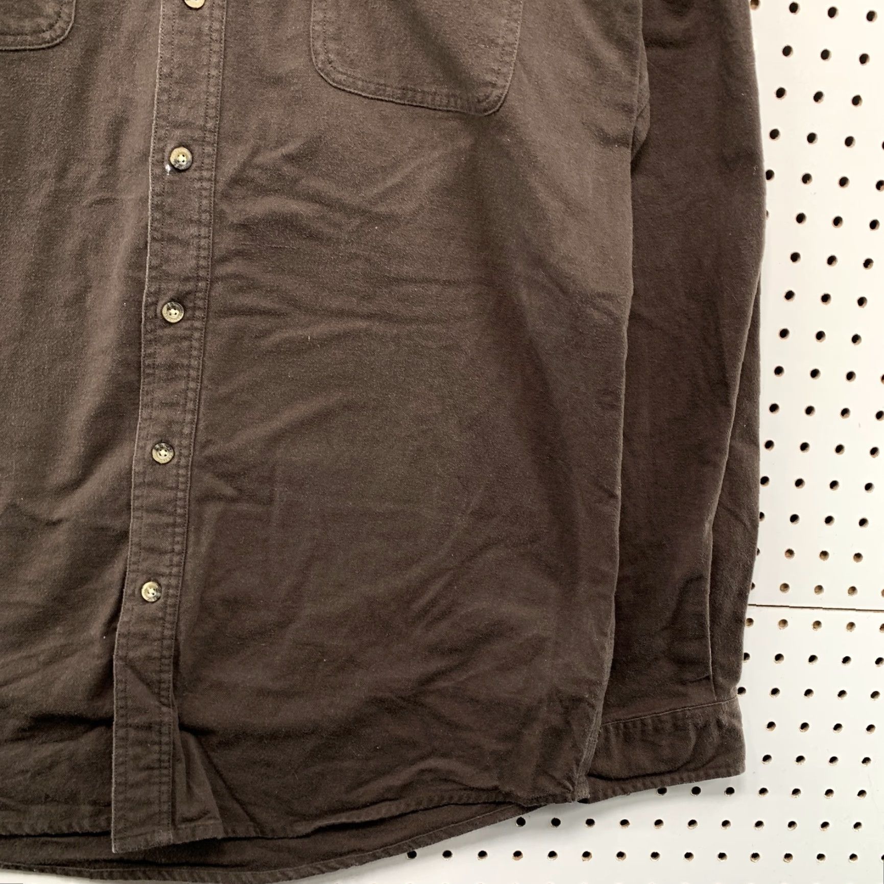 Carhartt Carhartt Heavyweight Shirt Mens XLT XL Tall Brown Canvas Button-Up Workwear Outdoor Mens Size US XL / EU 56 / 4 - 6 Thumbnail