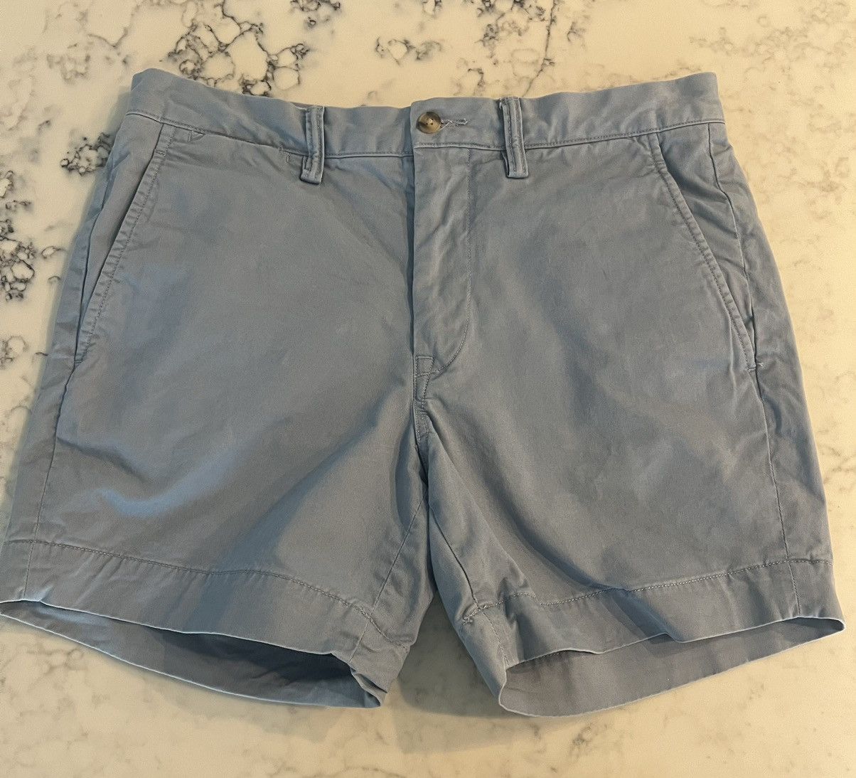 Polo Ralph Lauren POLO RALPH LAUREN Stretch Straight Fit Shorts 31 Blue Size US 31 - 4 Thumbnail