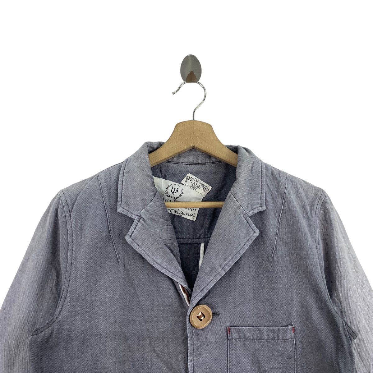 Japanese Brand BRTH:BREATH x UPSTART Shirt Japan Button Up Grey Denim Jeans Size US M / EU 48-50 / 2 - 2 Thumbnail
