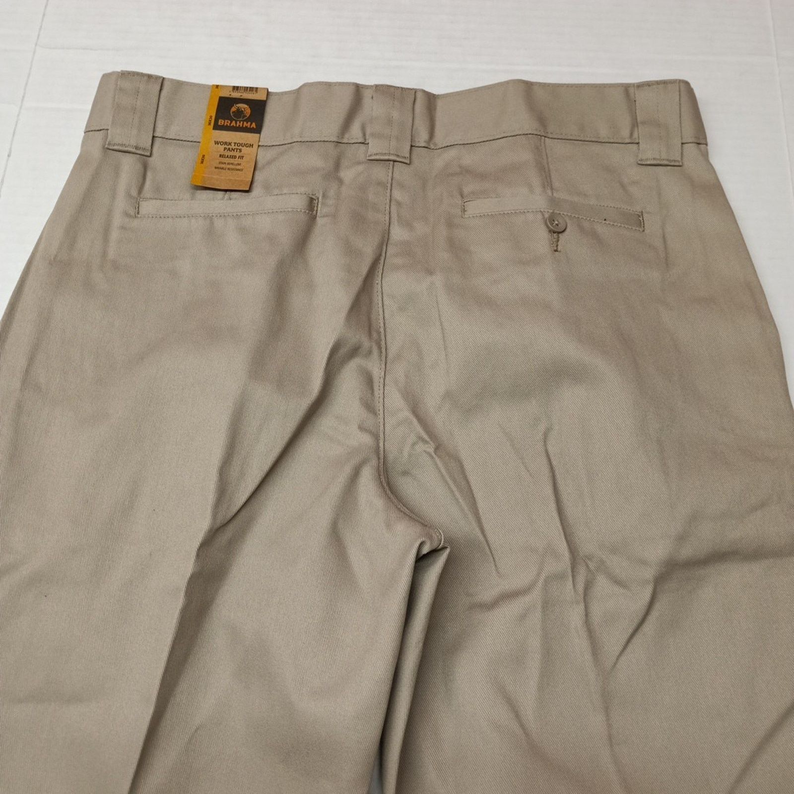 Other Brahma Men's Work Tough Pants Size 36x30 Sandy Taupe Fit Size US 36 / EU 52 - 8 Thumbnail