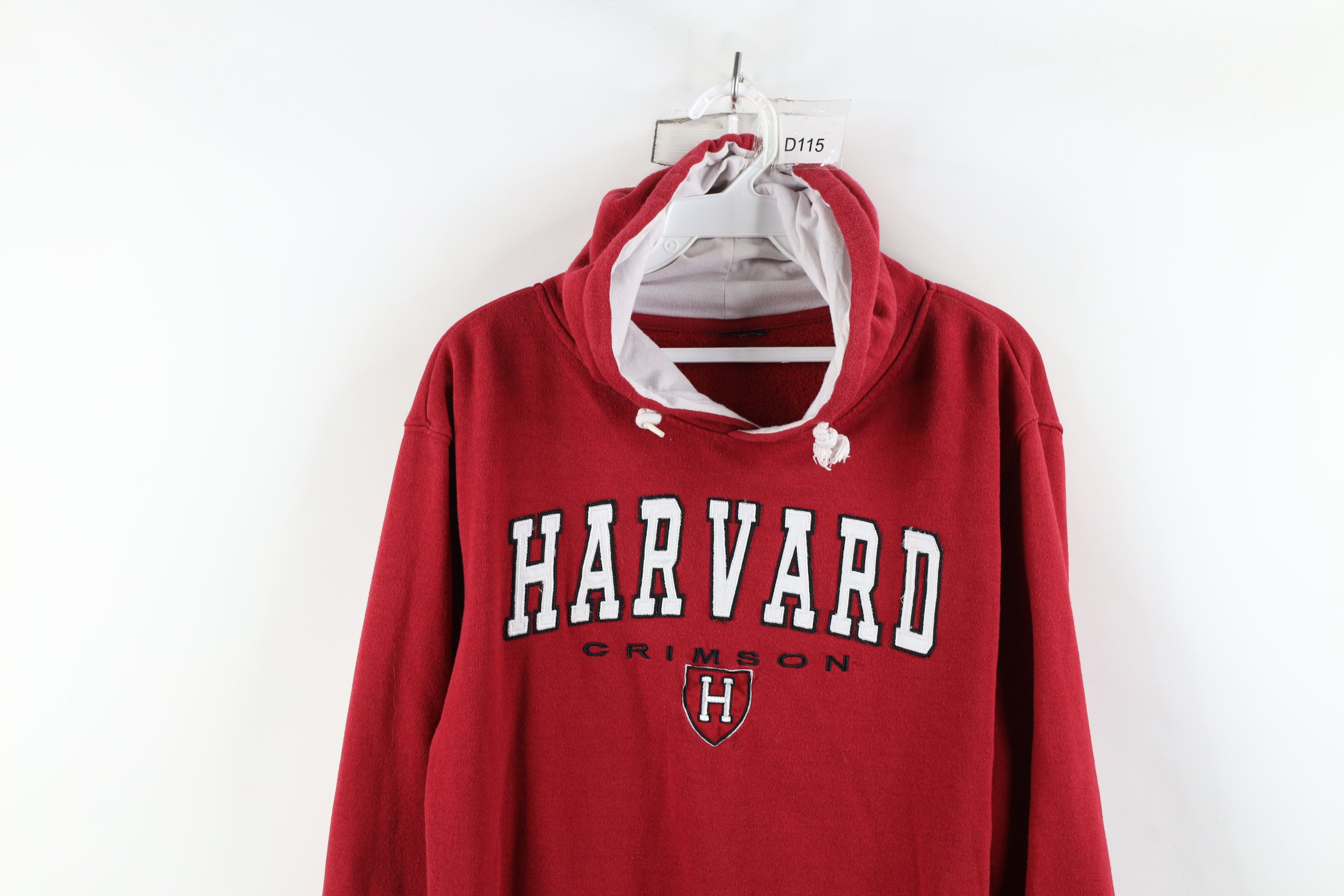 Vintage Vintage 90s Spell Out Harvard University Hoodie Sweatshirt Size M / US 6-8 / IT 42-44 - 2 Thumbnail