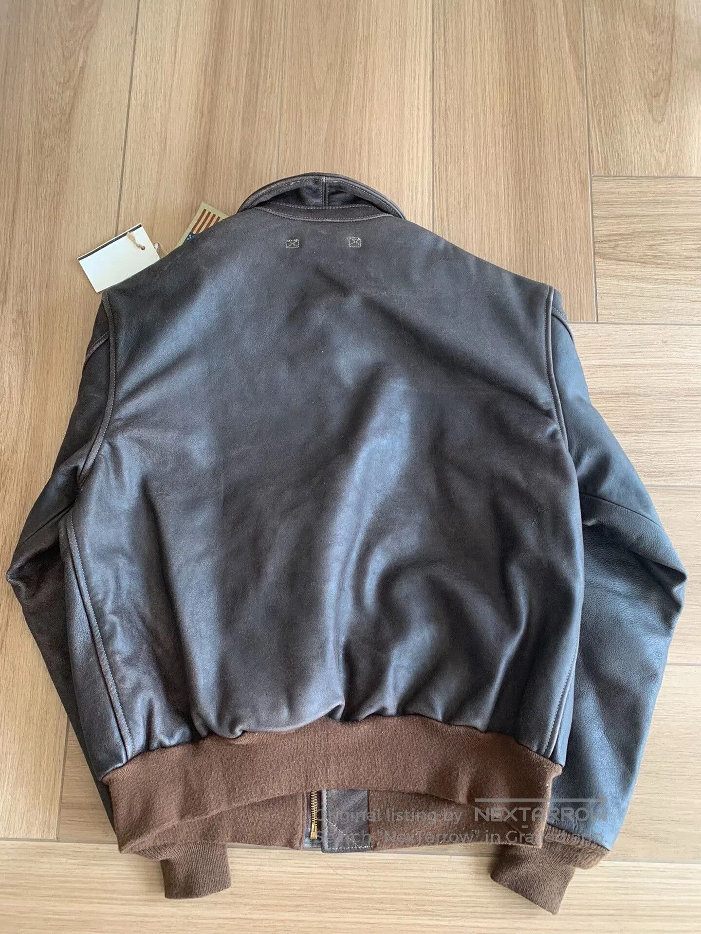 Cockpit USA Cockpit A2 Distressed Horsehide Leather Jacket. Size US S / EU 44-46 / 1 - 2 Thumbnail