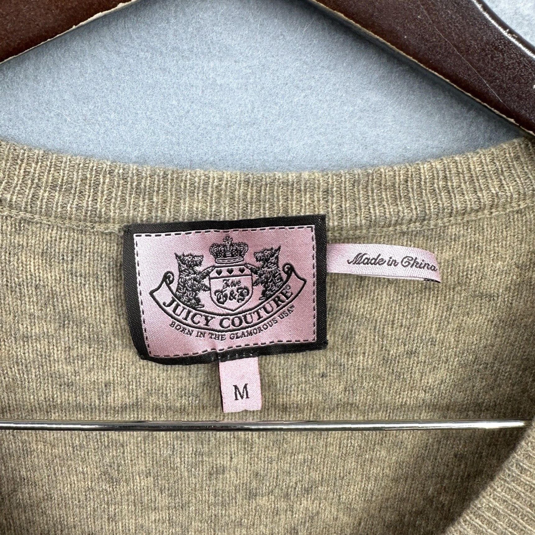Juicy Couture Juicy Couture Dress Womens M Cashmere 3/4 Sleeve Beige Mini Sweater Dress - Boho Classic 90s Vibes Mens? Girls? Size M / US 6-8 / IT 42-44 - 6 Thumbnail