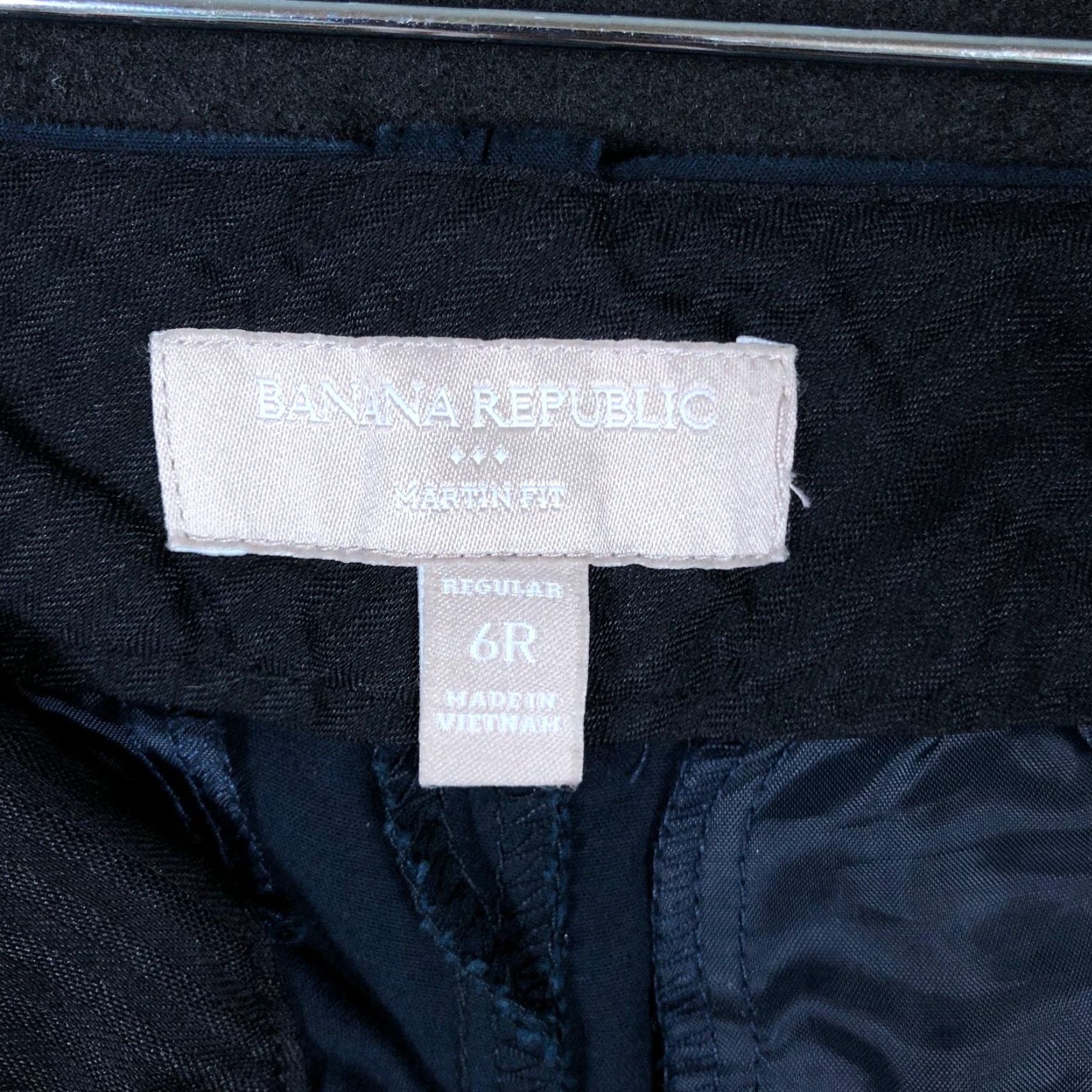 Banana Republic Banana Republic Women Pants Blue Martin Fit Straight Leg Workwear Stretch Adult 6 Solid Twill Dress Pants Size 30" / US 8 / IT 44 - 4 Thumbnail