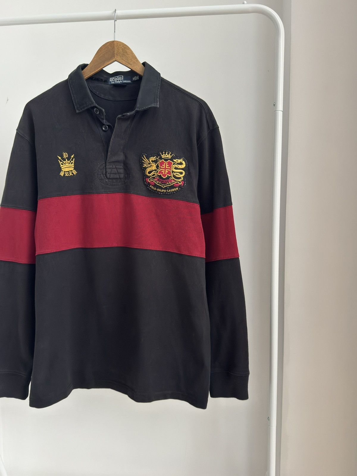 Polo Ralph Lauren Polo Ralph Lauren Royal Crest Dragon L/S Polo Rugby Shirt Size US XL / EU 56 / 4 - 2 Thumbnail