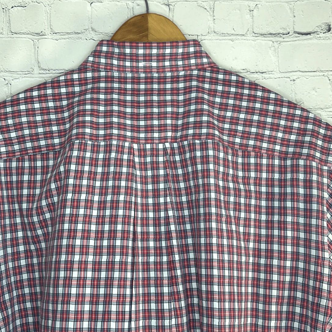 Brooks Brothers Brooks Brothers Red Fleece Dress Shirt Multicolor Check Long Sleeve Mens XXL Size 48R - 5 Thumbnail