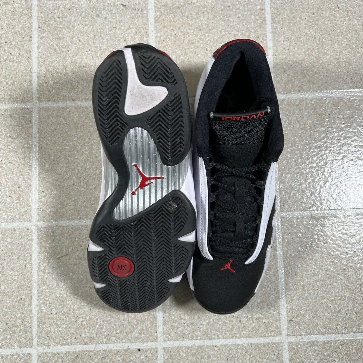 Jordan Brand Nike Air Jordan 14 Retro 2024 Black Toe Red White Size 10 Size US 10 / EU 43 - 5 Thumbnail