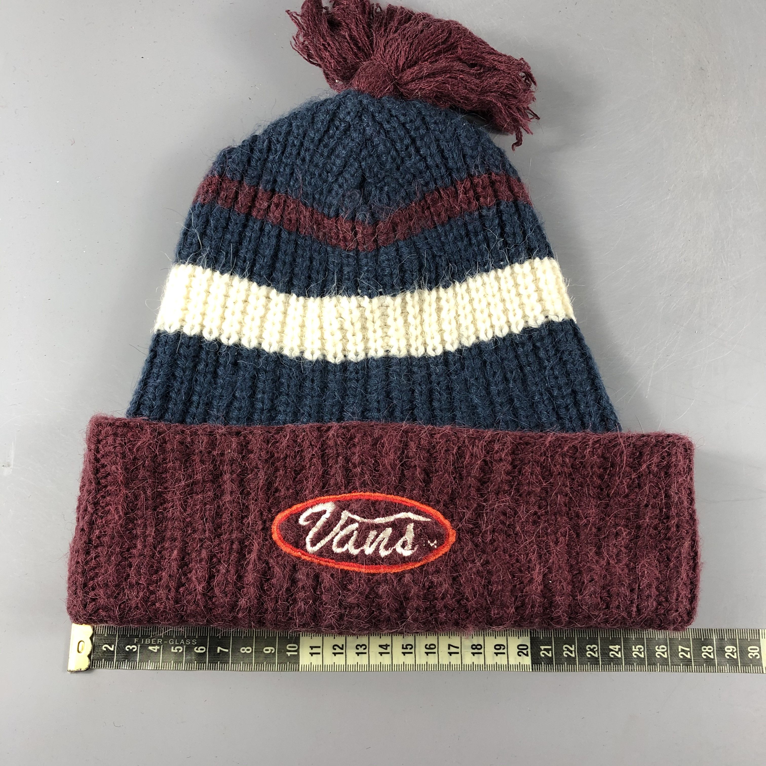 Vans × Vintage Vans Ribbed Bobble Beanie Snow Hat Snow Cap -D241 Size ONE SIZE - 3 Thumbnail