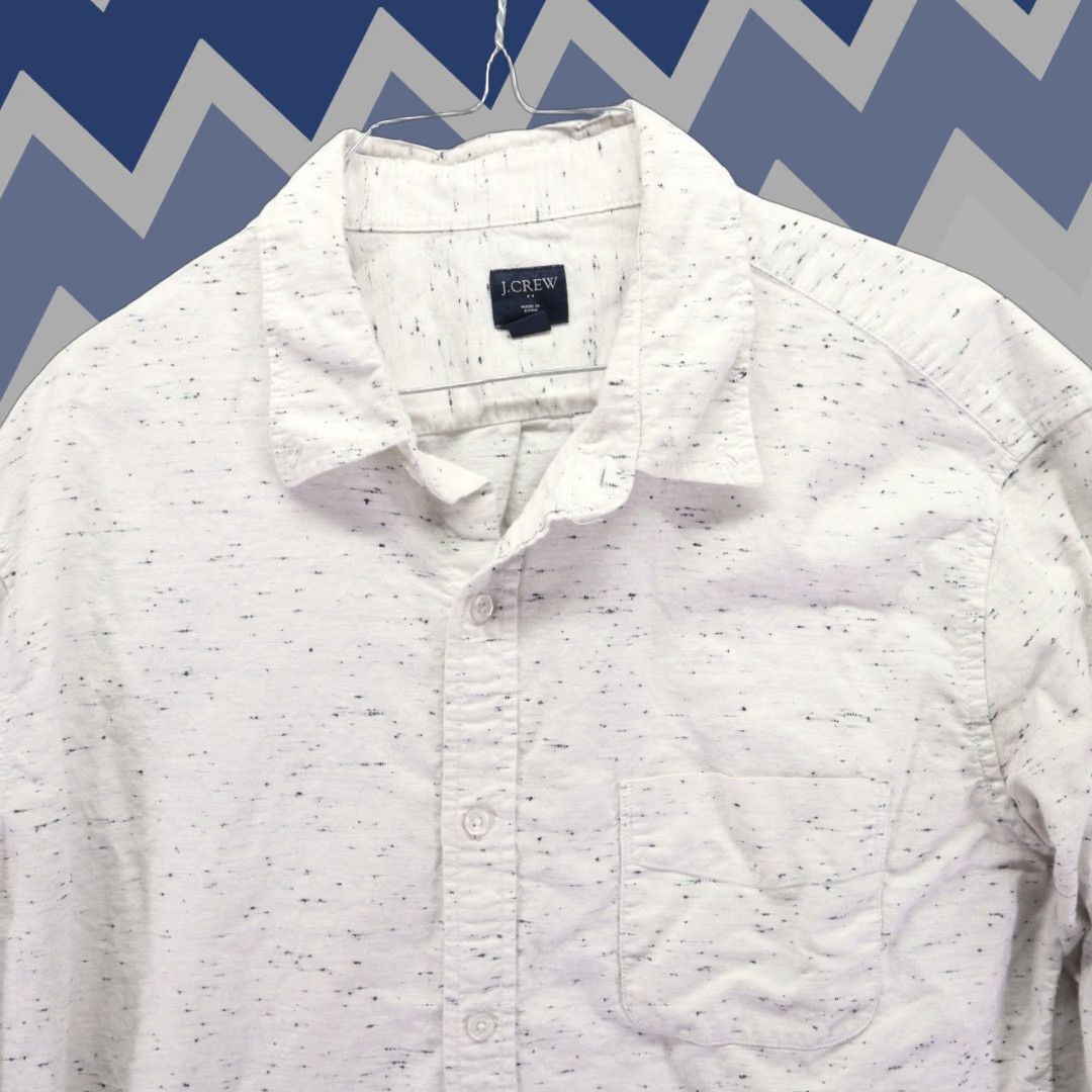 J.Crew J.CREW Shirt Mens XL Casual Pocket Button Up Light Gray Long Sleeve Size US XL / EU 56 / 4 - 1 Thumbnail