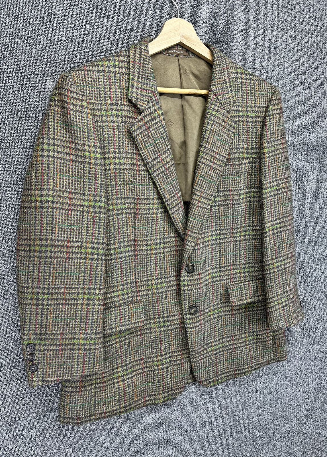 Givenchy Vintage Givenchy Luxury Wool Blazer Coat Jacket Size US M / EU 48-50 / 2 - 2 Thumbnail