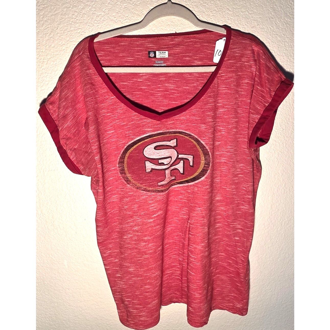 NFL XL San Francisco 49ers Women's NFL V-Neck T-Shirt Size XL / US 12-14 / IT 48-50 - 1 Thumbnail