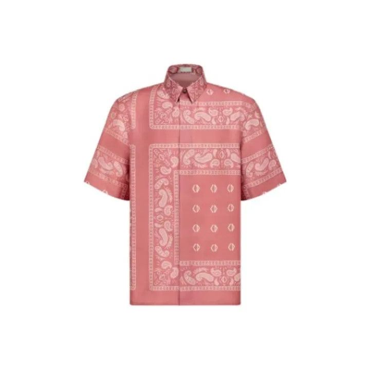 Dior Dior SS22 Pink Short Sleeve Shirt 0079 Size US M / EU 48-50 / 2 - 1 Thumbnail