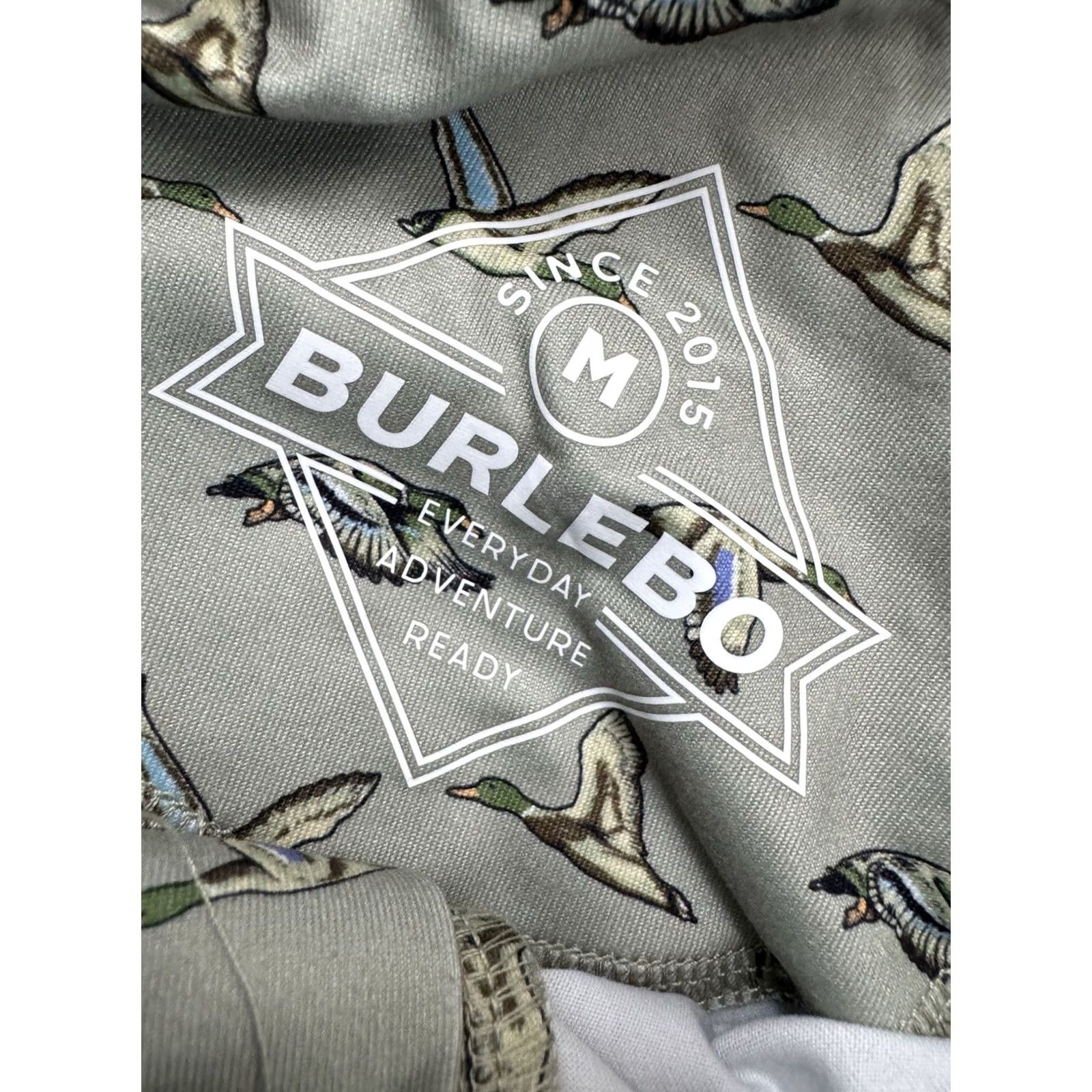 Vintage BURLEBO Polo Shirt Mens M New with Tag Duck Hunting Print Green Short Sleeve Shirt Size US M / EU 48-50 / 2 - 6 Thumbnail