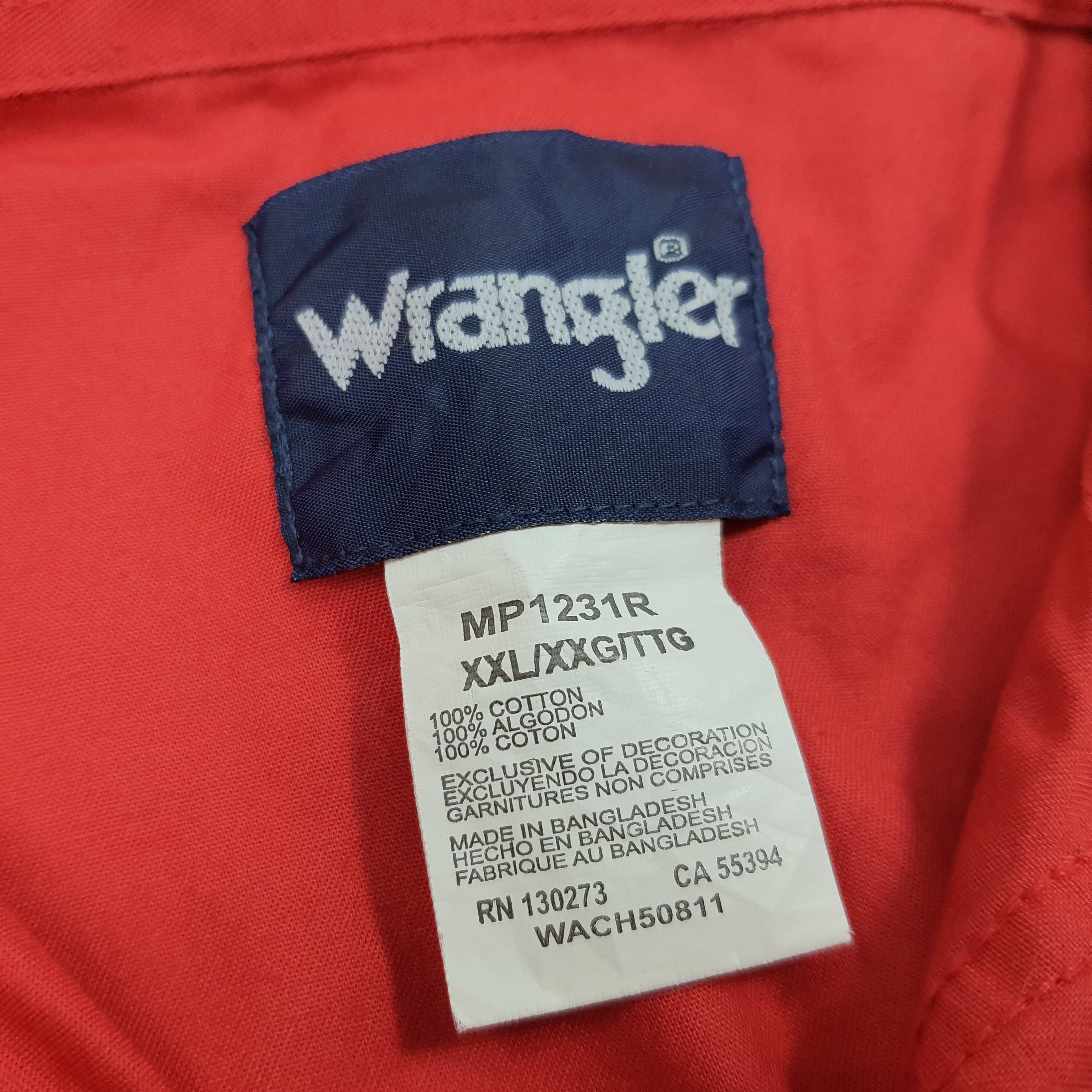 Wrangler Vintage Wrangler Spell Out Button Up Shirt C276N61 Size US XXL / EU 58 / 5 - 5 Thumbnail