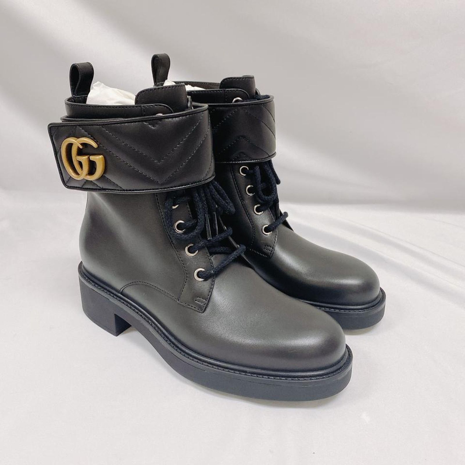 Gucci Marmont GG logo leather boots 37 Size US 7 / IT 37 - 5 Thumbnail