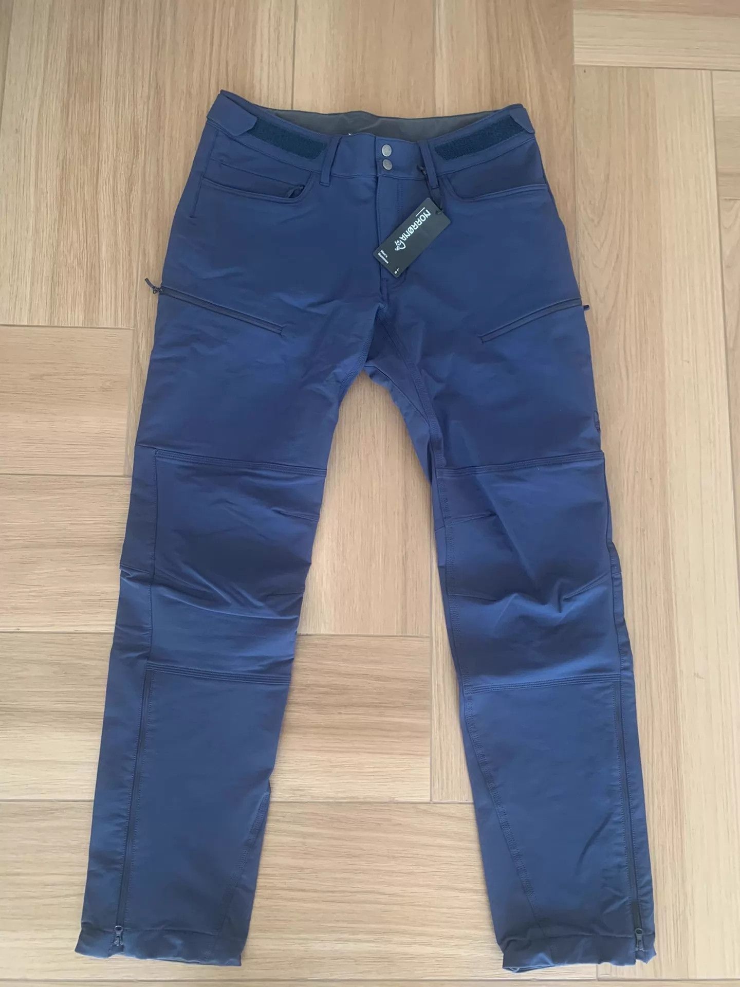 Norrona Blue Casual Pants with Zip Pockets - Size 34 Size US 34 / EU 50 - 1 Thumbnail