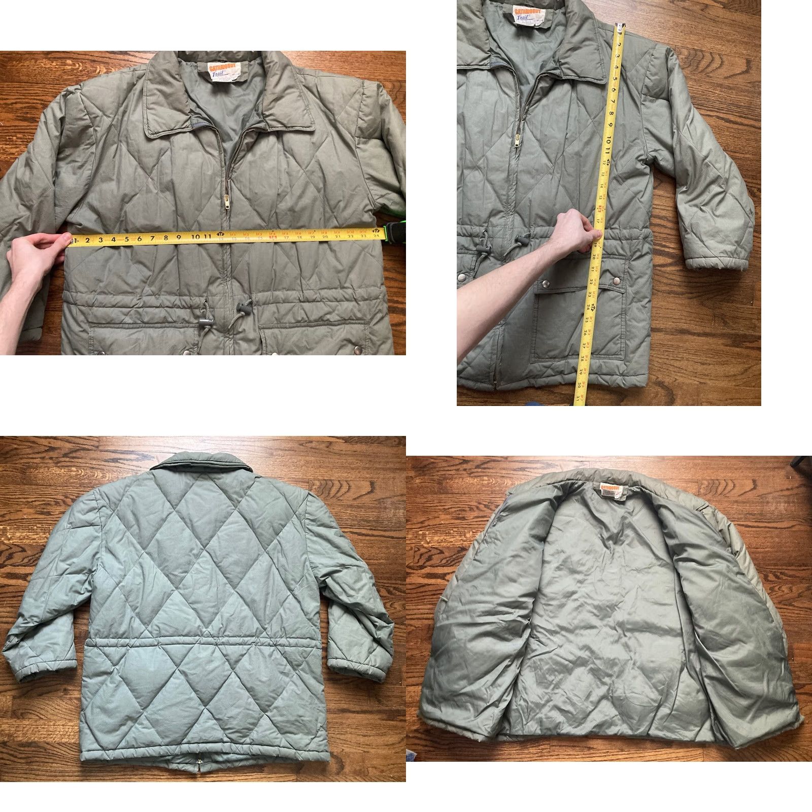 Vintage VINTAGE Catamount Trail Puffer Jacket Duck Down Quilted Military Mens Large Green Chore Size US L / EU 52-54 / 3 - 8 Thumbnail