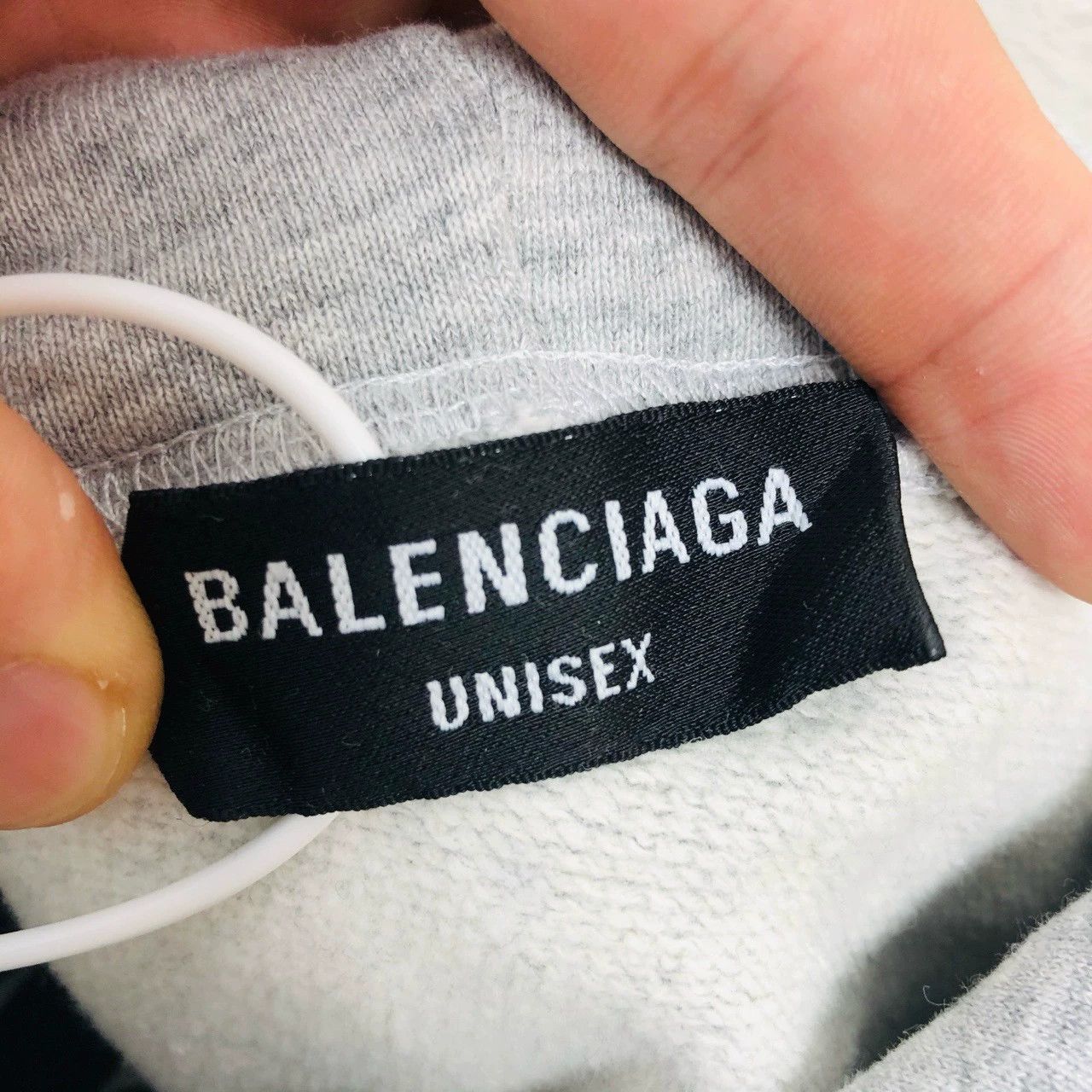 Balenciaga balenciaga gray logo embroidered hoodie Size US M / EU 48-50 / 2 - 6 Thumbnail