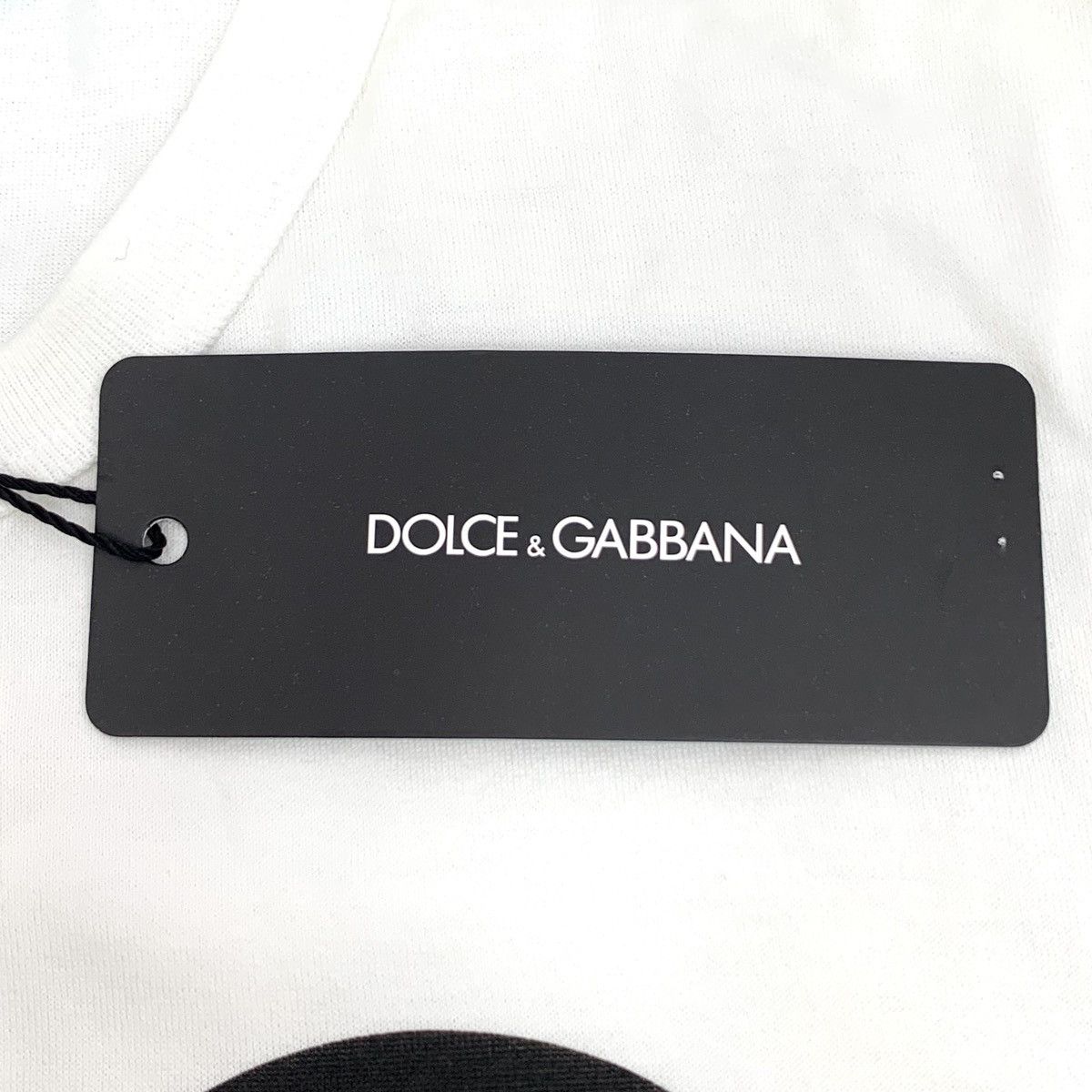 Dolce & Gabbana Dolce & Gabbana White Logo Print Short Sleeve T-Shirt K26WX Size US M / EU 48-50 / 2 - 6 Thumbnail