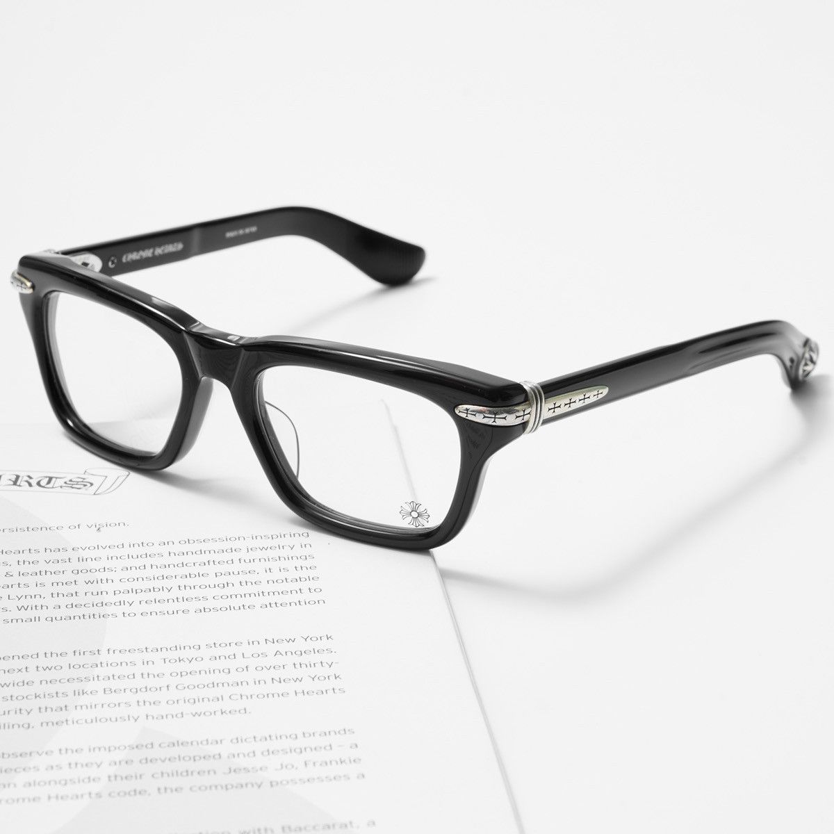 Chrome Hearts CHROME HEARTS TRYPOLEAGAIN BLACK GLASSES Size ONE SIZE - 2 Thumbnail