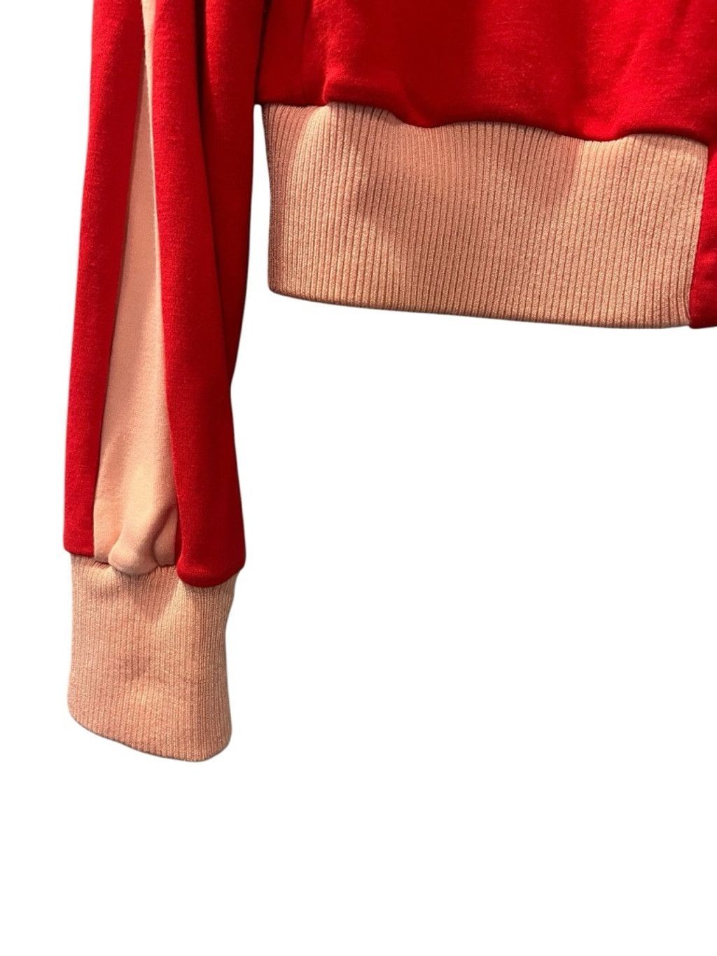 Alice + Olivia Alice + Olivia AIR Jackson Cropped Track Jacket Red Pink Med Size M / US 6-8 / IT 42-44 - 3 Thumbnail