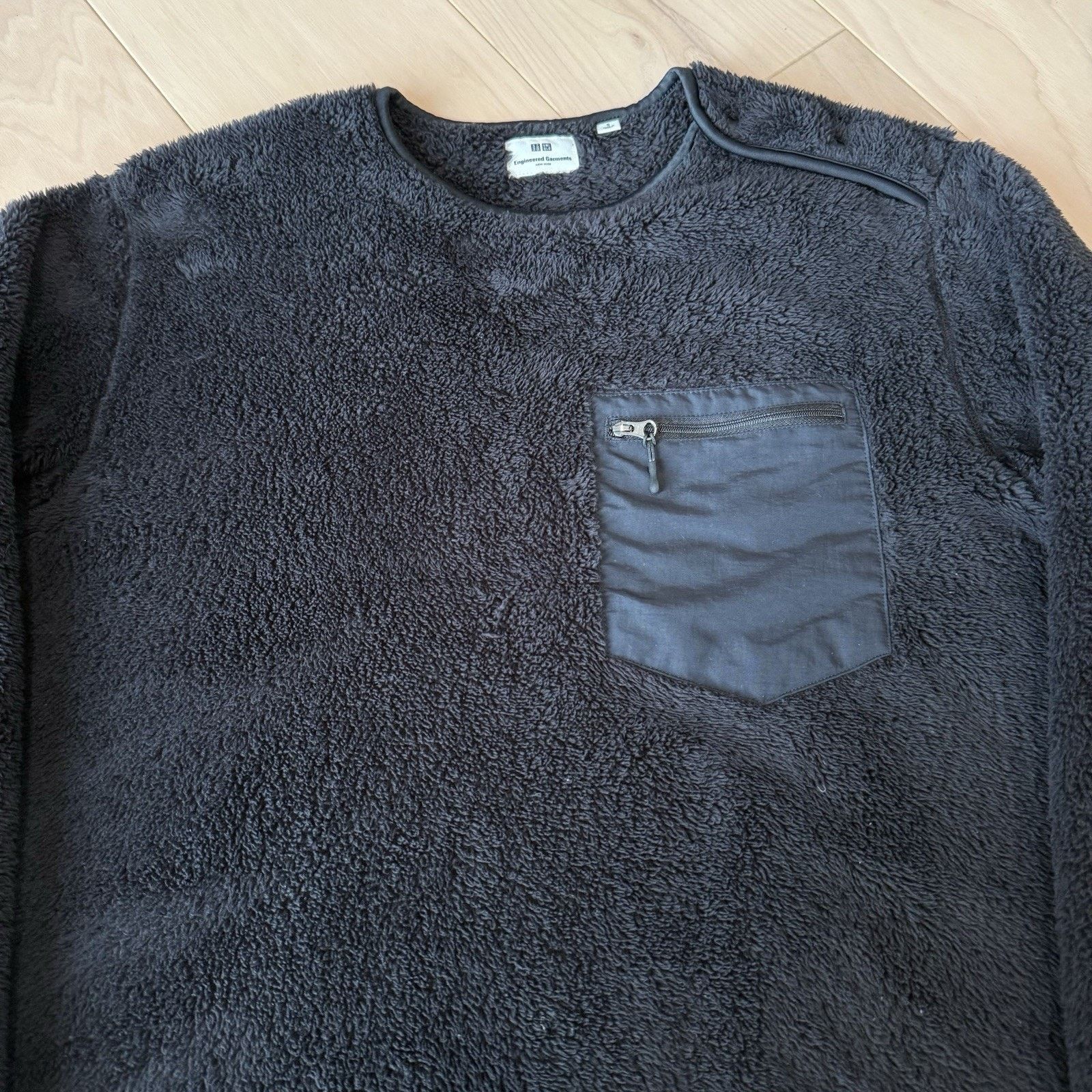 Engineered Garments × Uniqlo Uniqlo Engineered Garments Pullover SBlack Fleece Sweatshirt Size US S / EU 44-46 / 1 - 3 Thumbnail