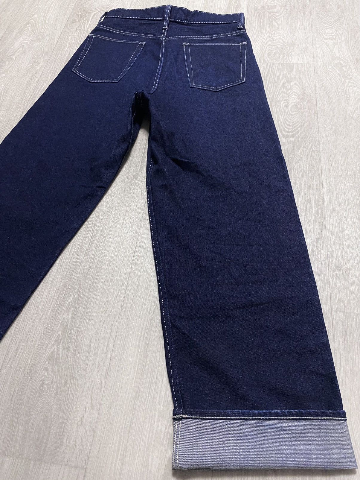 Eytys Unisex Eytys H&M Red Selvedge Navy Cotton Heavy Denim Jeans Size US 28 / EU 44 - 8 Thumbnail