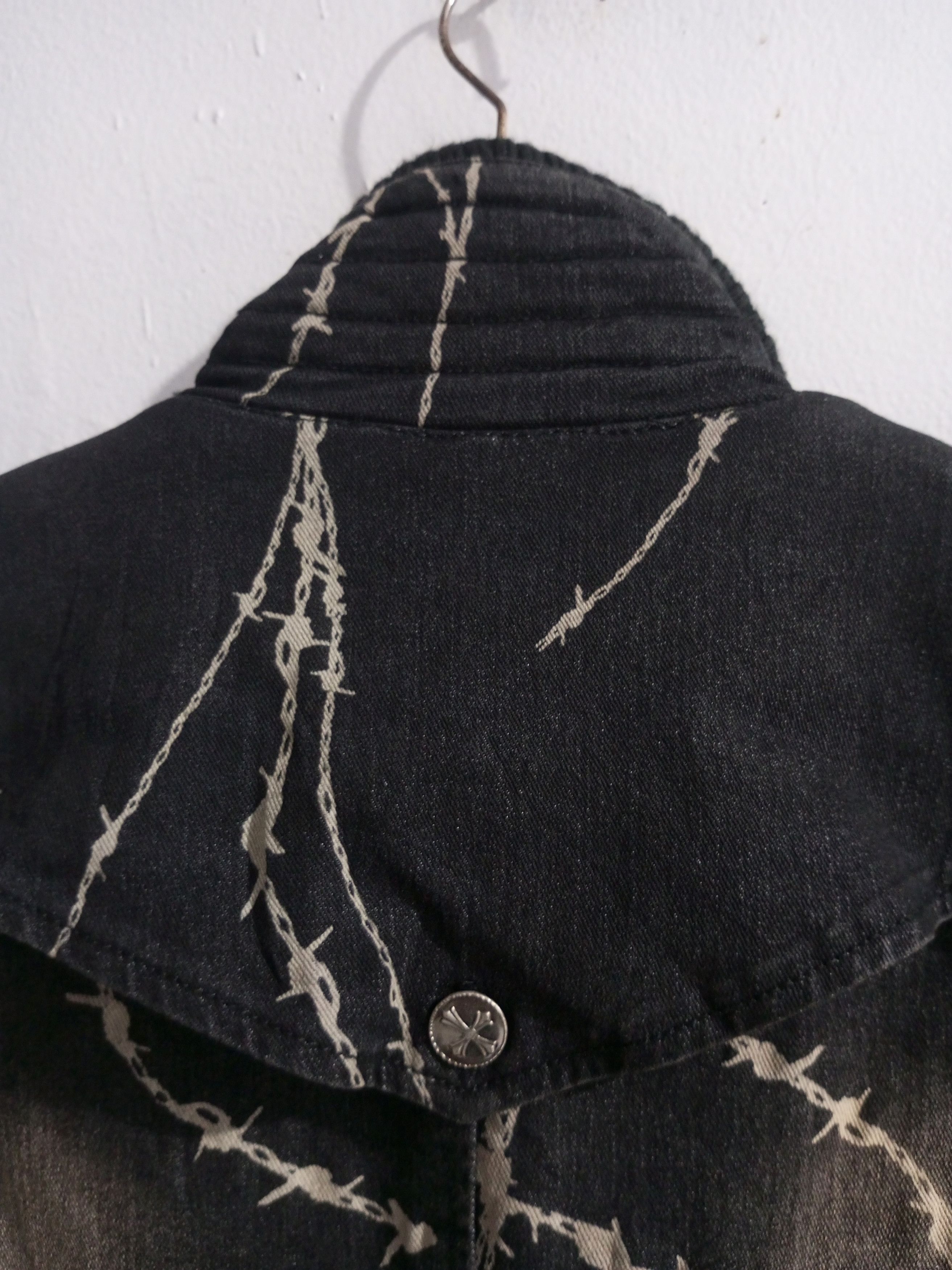 Japanese Brand Ozz on Hikozoh barbed wire denim mix corduroy jacket Size US M / EU 48-50 / 2 - 22 Thumbnail