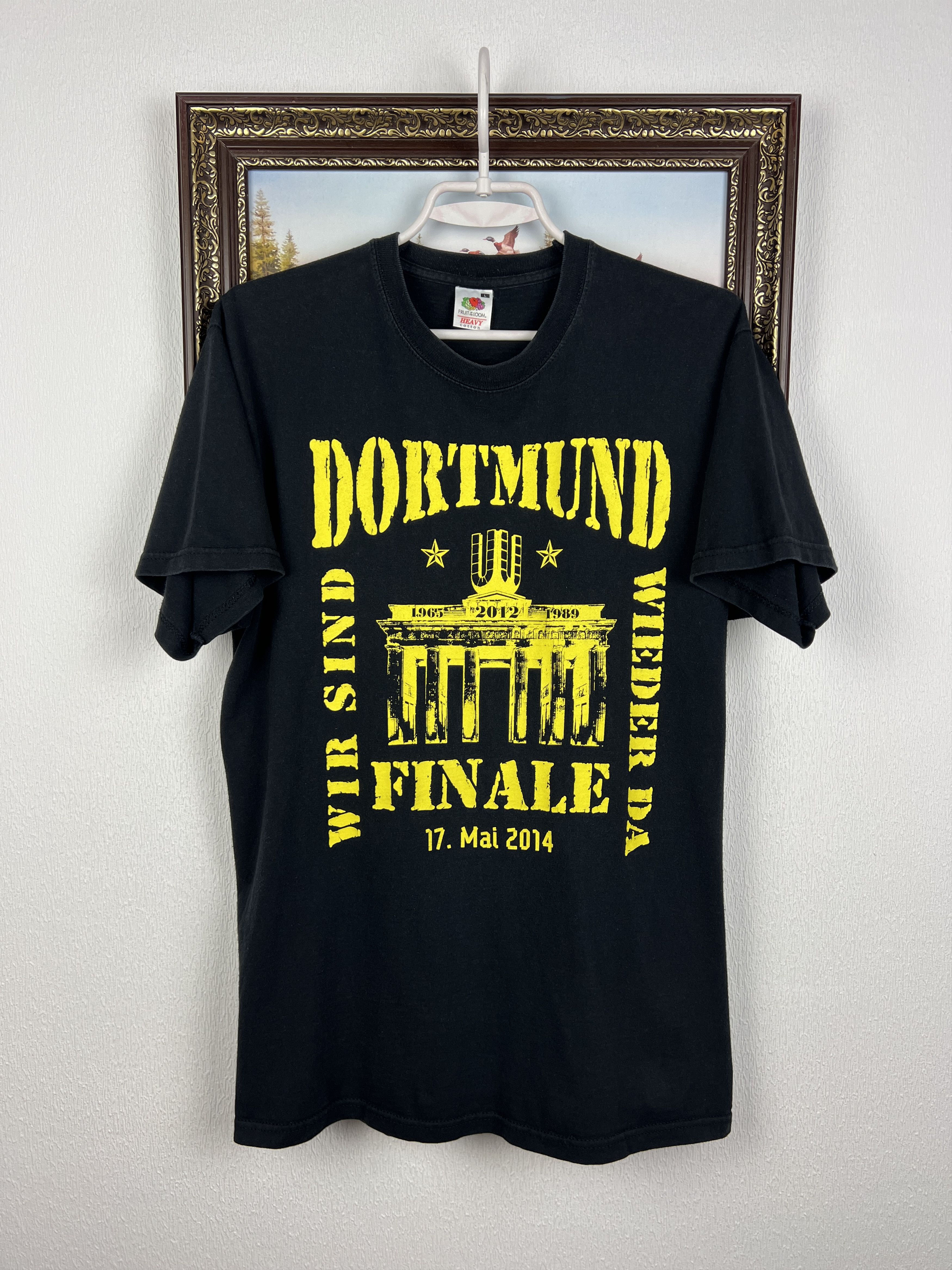 Vintage Borussia Dortmund football shirt Trikot Final Jersey Rare Size US L / EU 52-54 / 3 - 1 Thumbnail