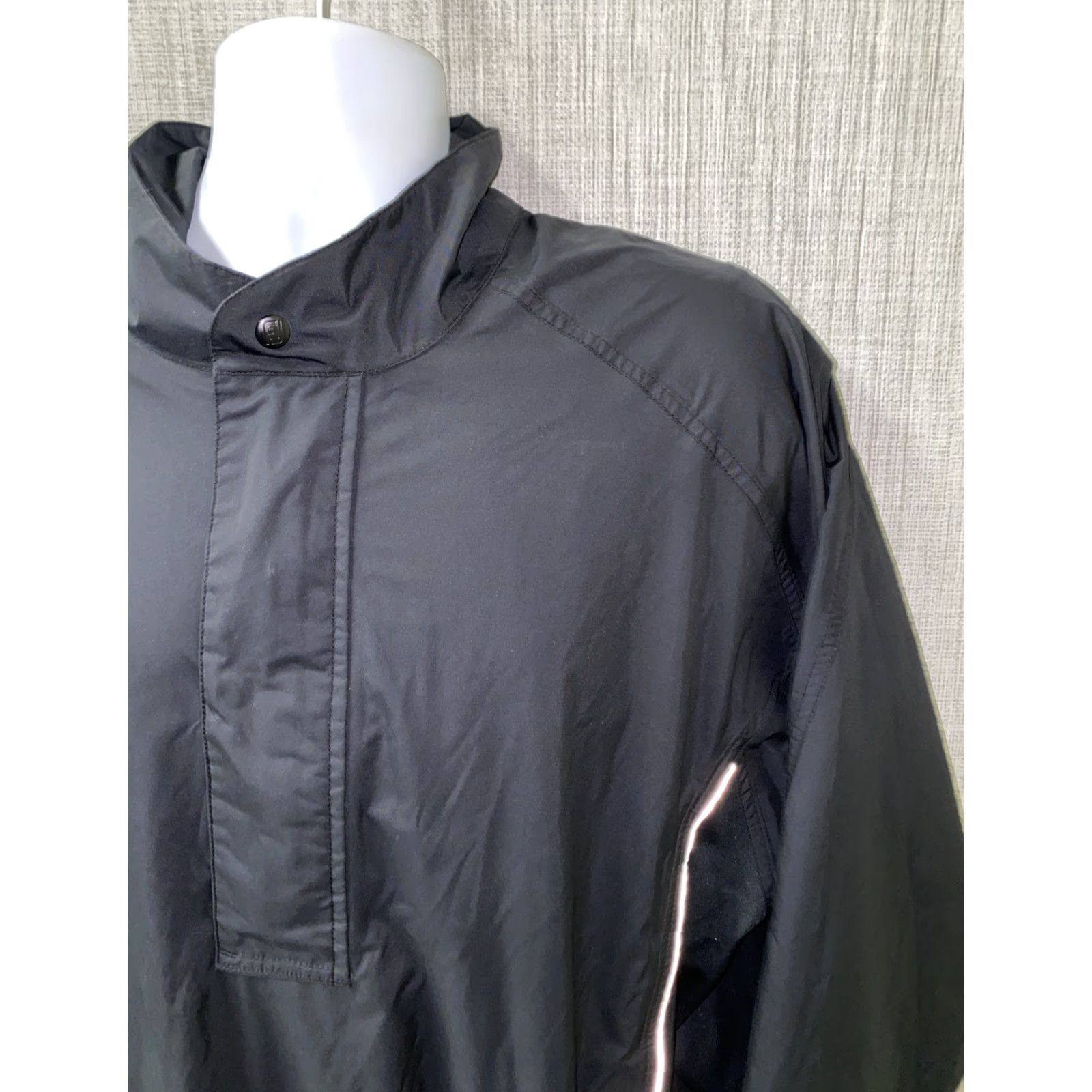 Footjoy FootJoy Jacket Golf Mens Black Polyester 1/2 Zip Pullover Size L Size US L / EU 52-54 / 3 - 2 Thumbnail