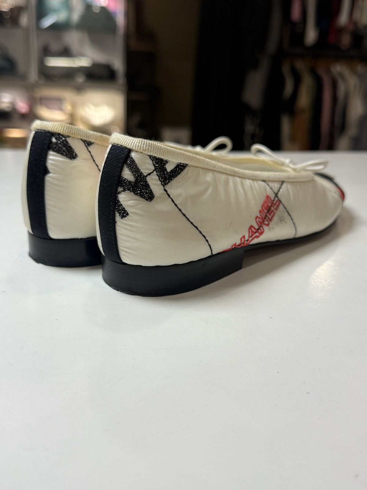 Chanel Two-toned Nylon Ballet Flats Size US 4.5 / IT 34.5 - 5 Thumbnail