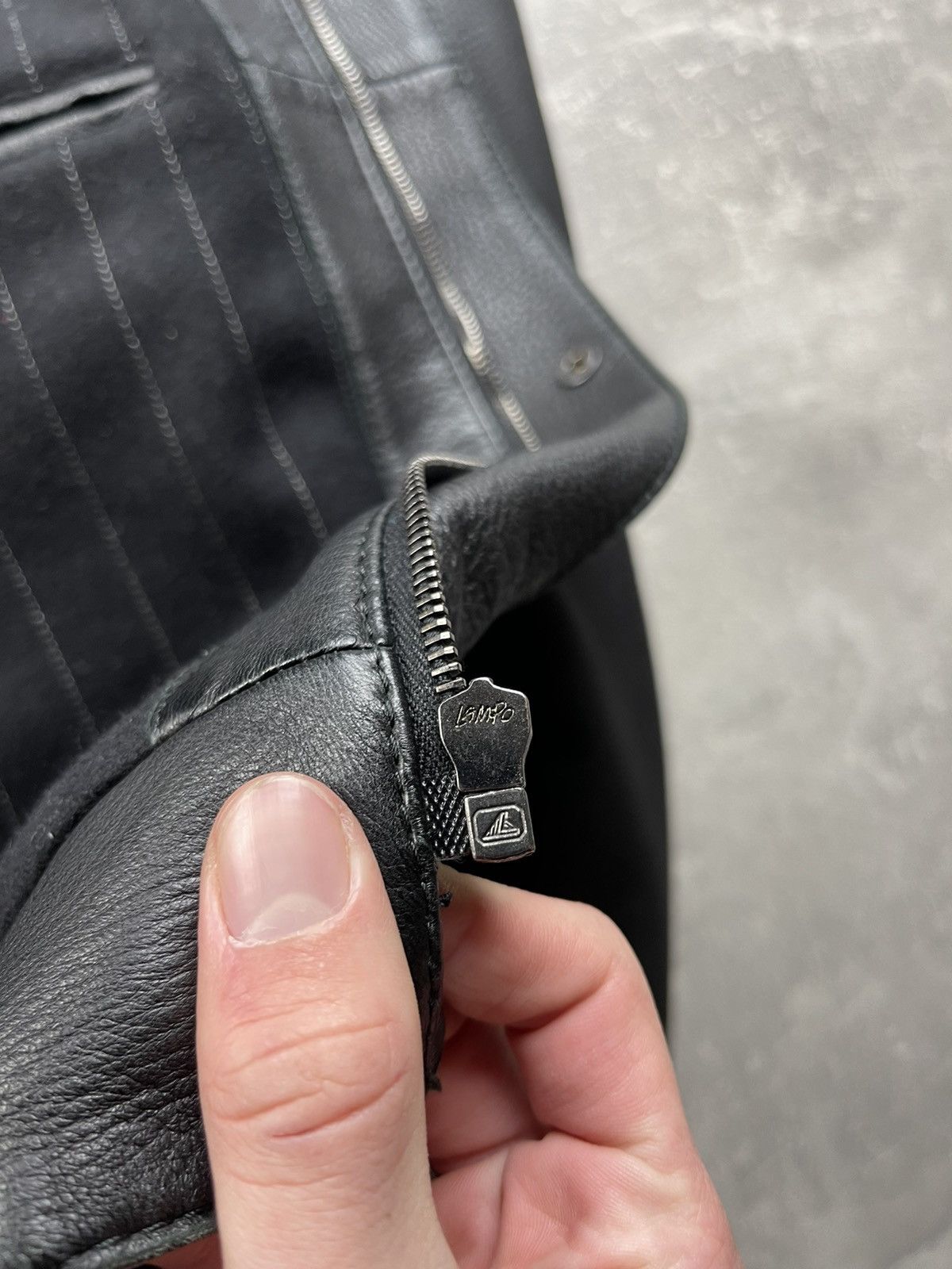 Genuine Leather × Gimo's Gimo's Luxury Black Cashmere Lining Leather Bomber Jacket Size US XL / EU 56 / 4 - 12 Thumbnail