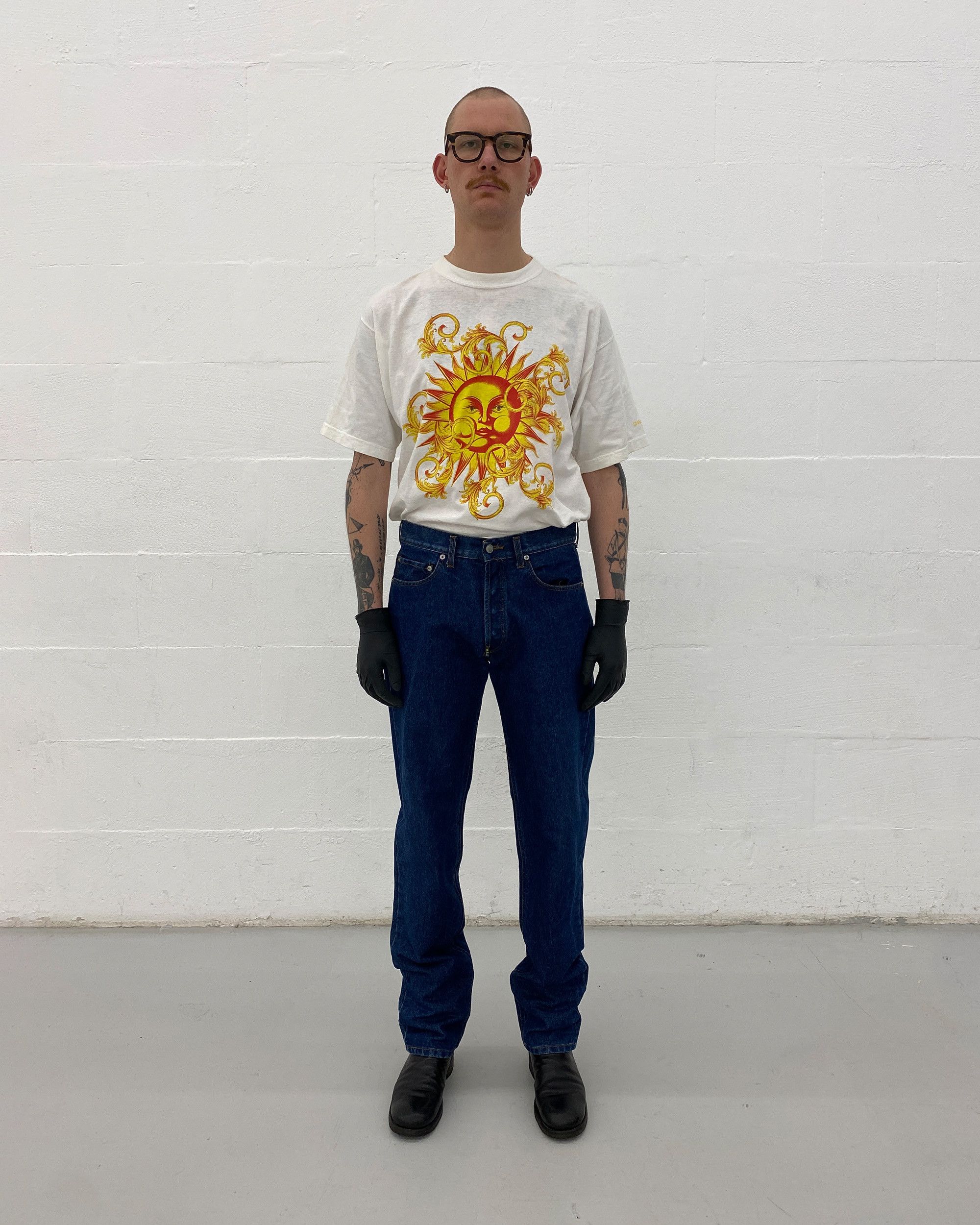 Mustang × W&LT × Walter Van Beirendonck 1990s Glitter Denim Size US 33 - 3 Thumbnail