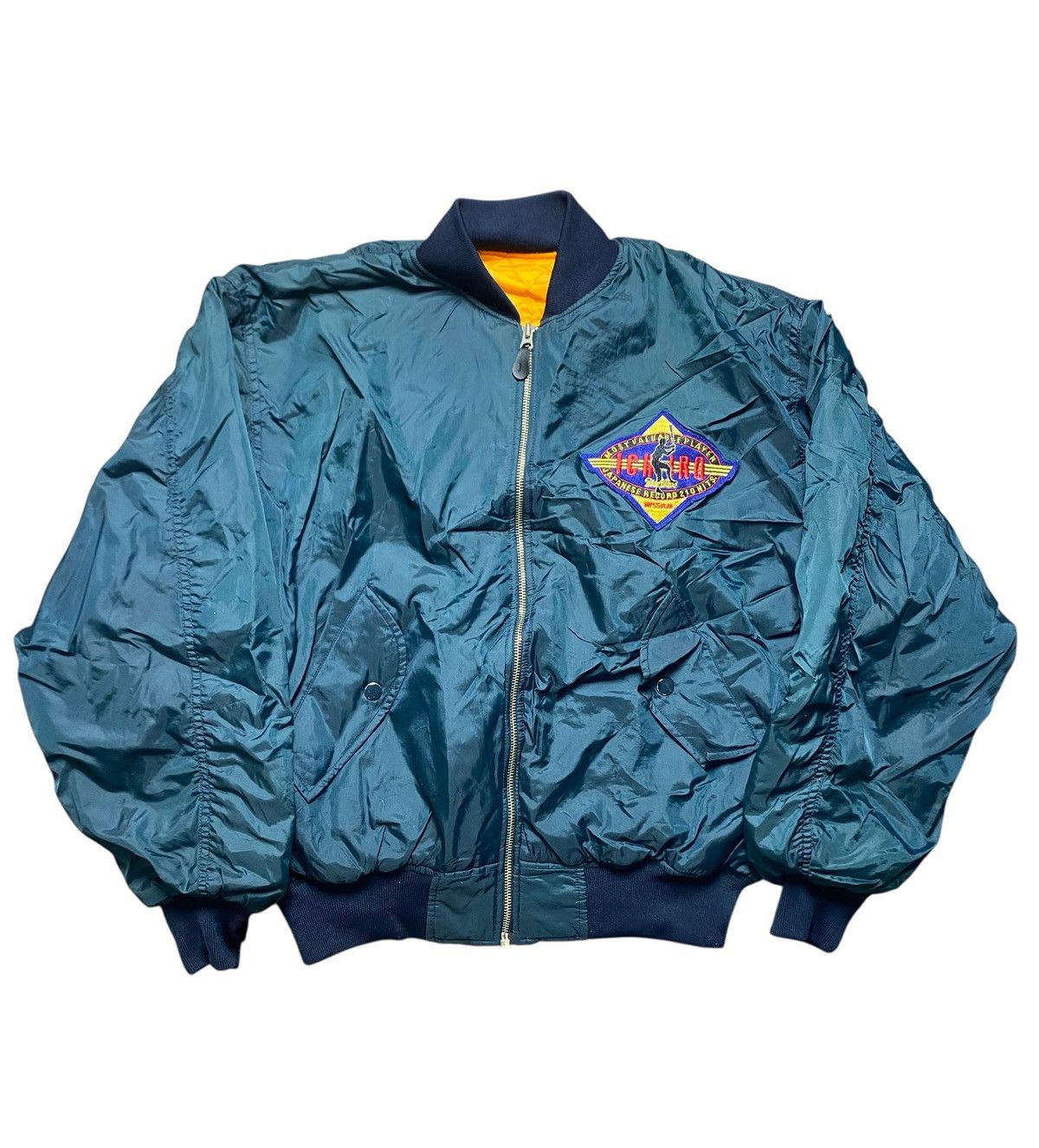 Japanese Brand VINTAGE JAPANESE BRAND ICHIRO NISSAN BOMBER JACKET Size US XL / EU 56 / 4 - 1 Thumbnail