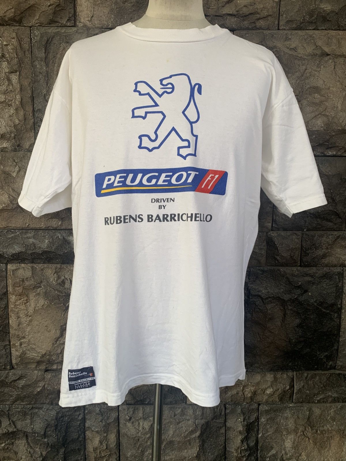 Formula 1 × Vintage Vintage 90s Rubens Barrichello Peugeot Formula 1 F1 Racing Size US L / EU 52-54 / 3 - 1 Thumbnail