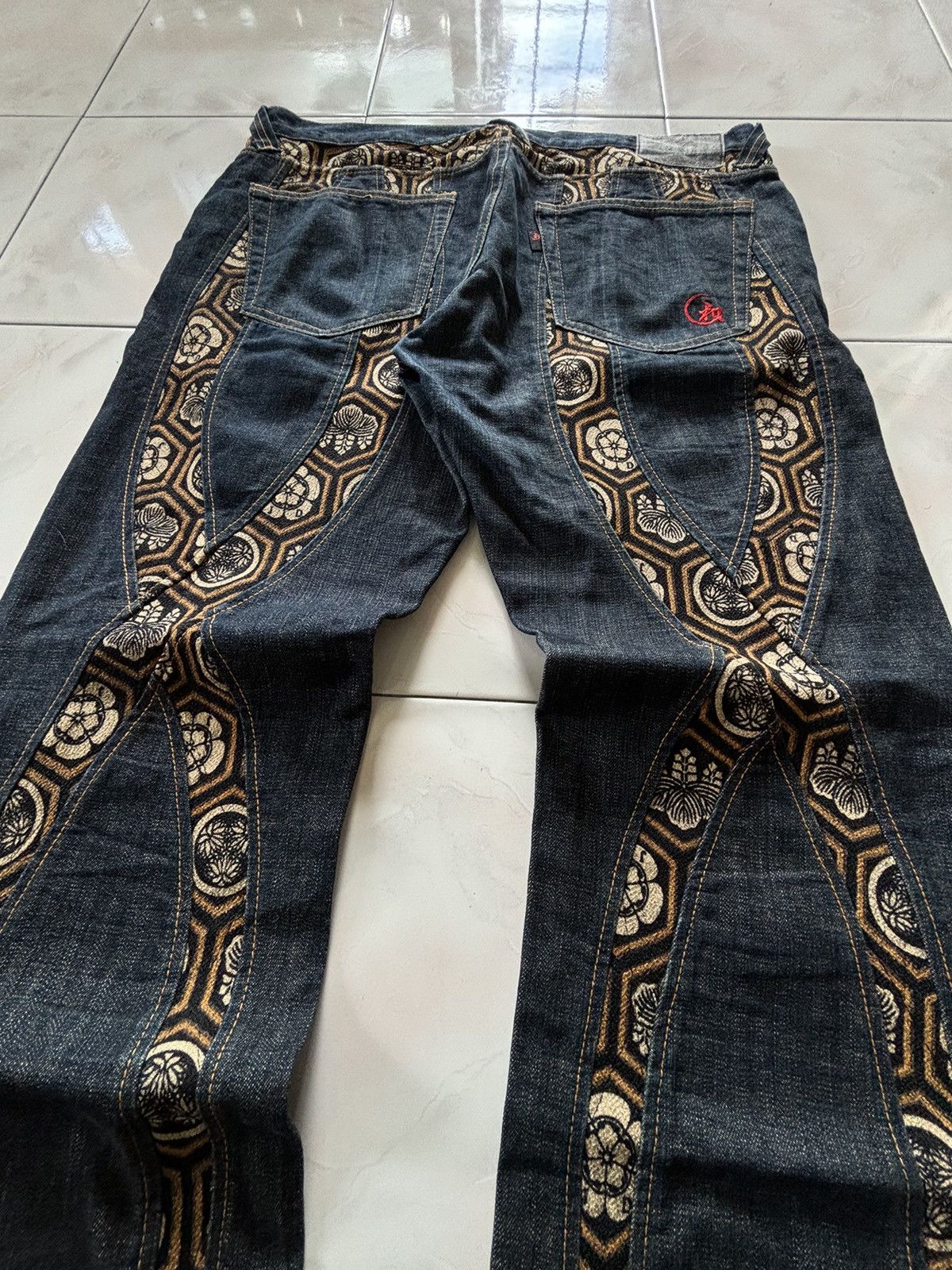 Japan Blue Juvenile Delinquent X Japan Blue Panelling Indigo Dyed Jeans Size US 38 / EU 54 - 10 Thumbnail