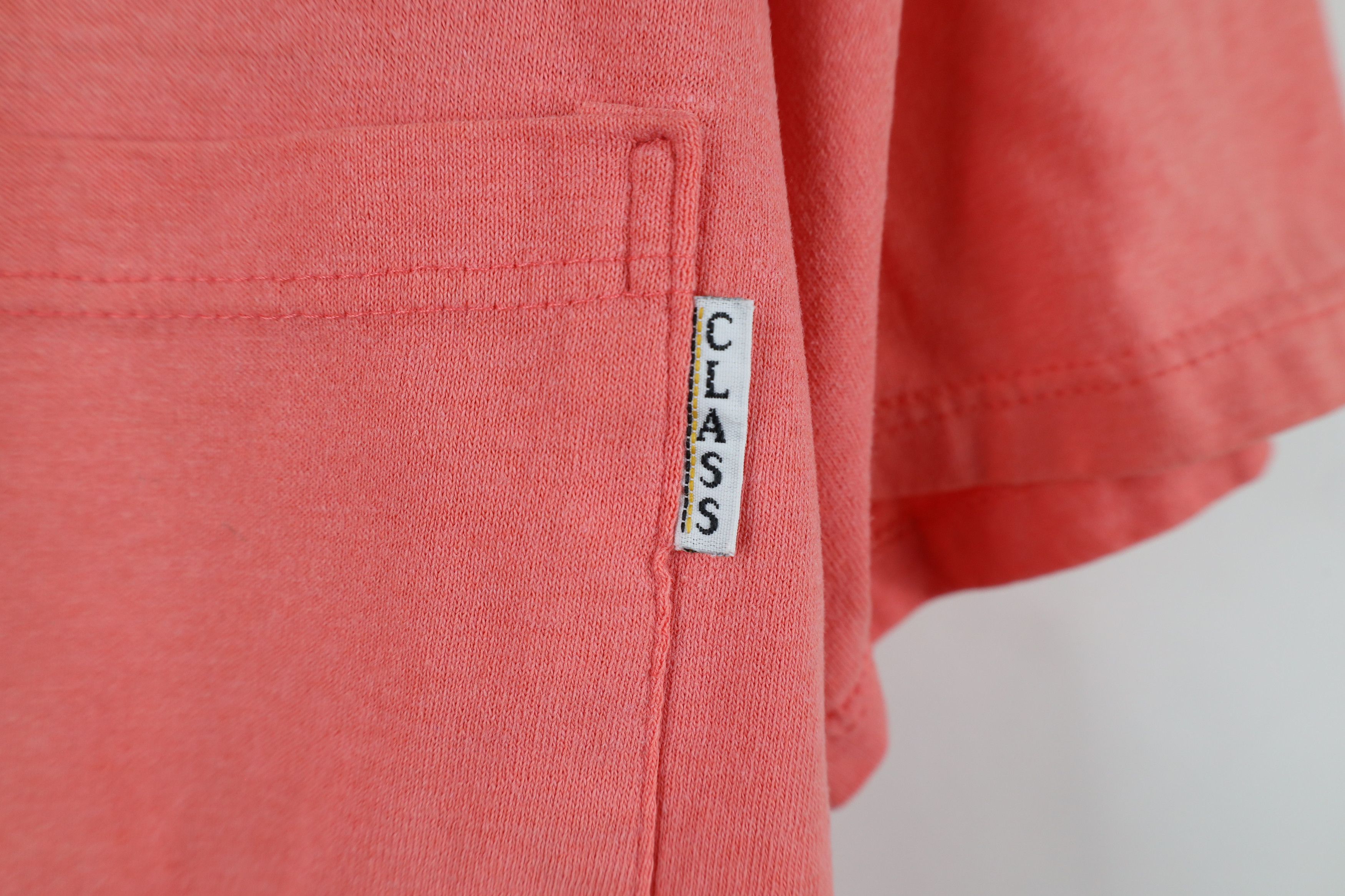 Vintage Vintage 90s Streetwear Cotton Pocket T-Shirt Pink USA Size L / US 10 / IT 46 - 4 Thumbnail