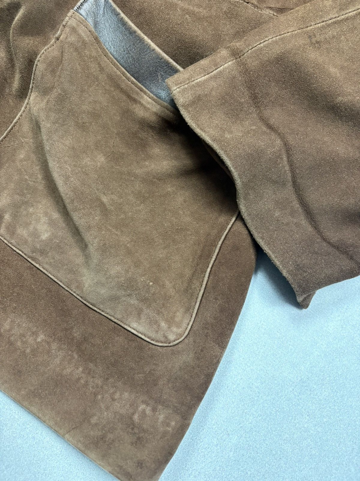 Yves Saint Laurent Yves Saint Laurent Archive 80s Suede Work Jacket YSL Vintage Size US XL / EU 56 / 4 - 15 Thumbnail