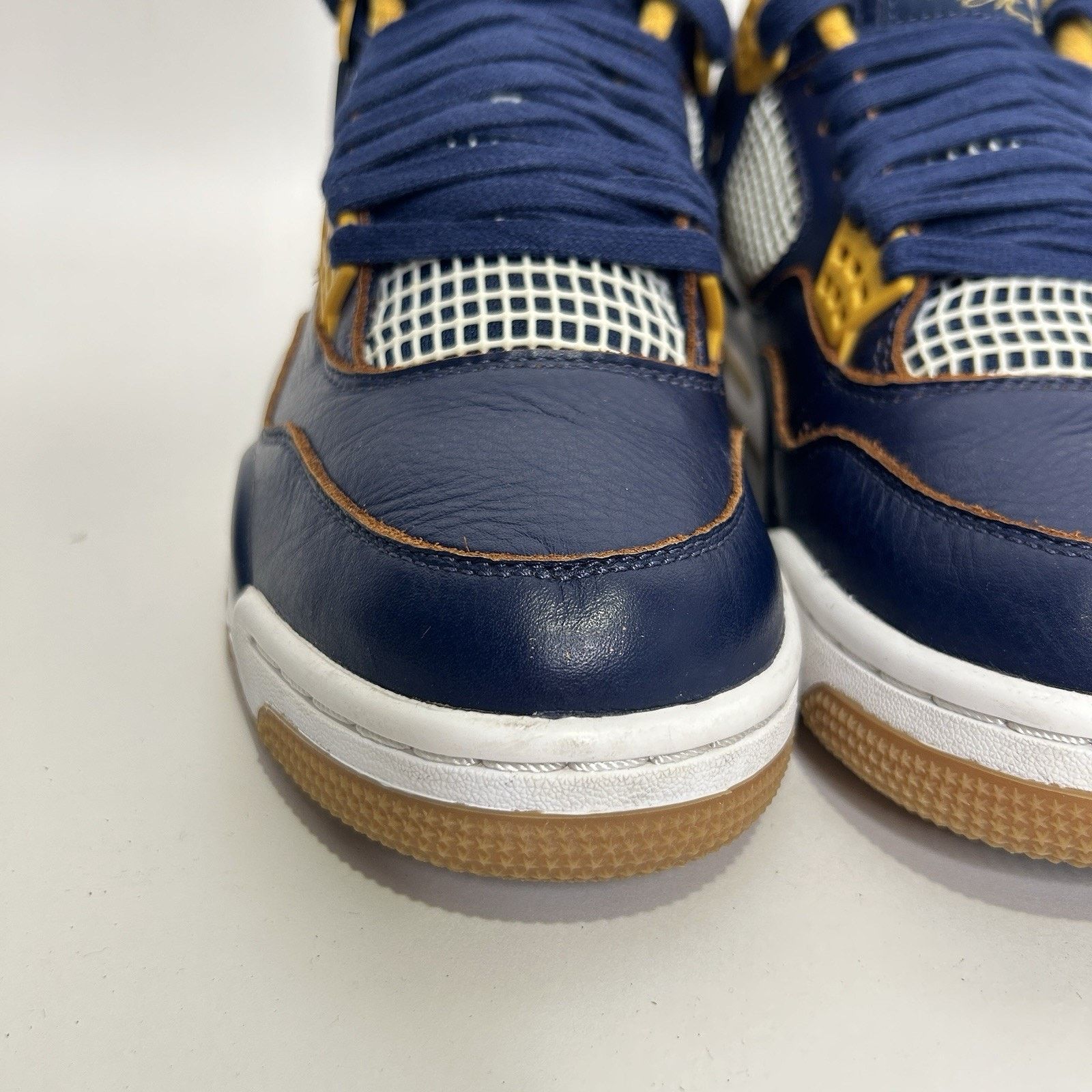 Nike Nike Air Jordan IV 4 Retro “Dunk From Above/Navy Gold” Size US 9 / EU 42 - 8 Thumbnail